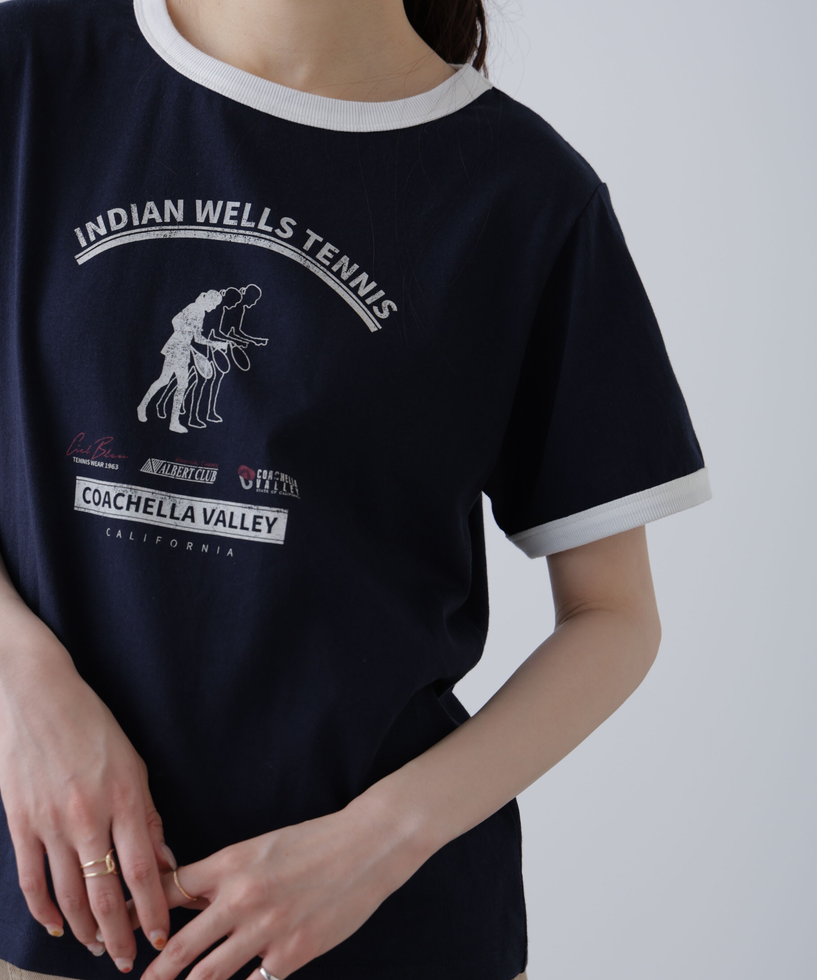  「レトロスポーツプリントTシャツ」|Tシャツ・カットソー|