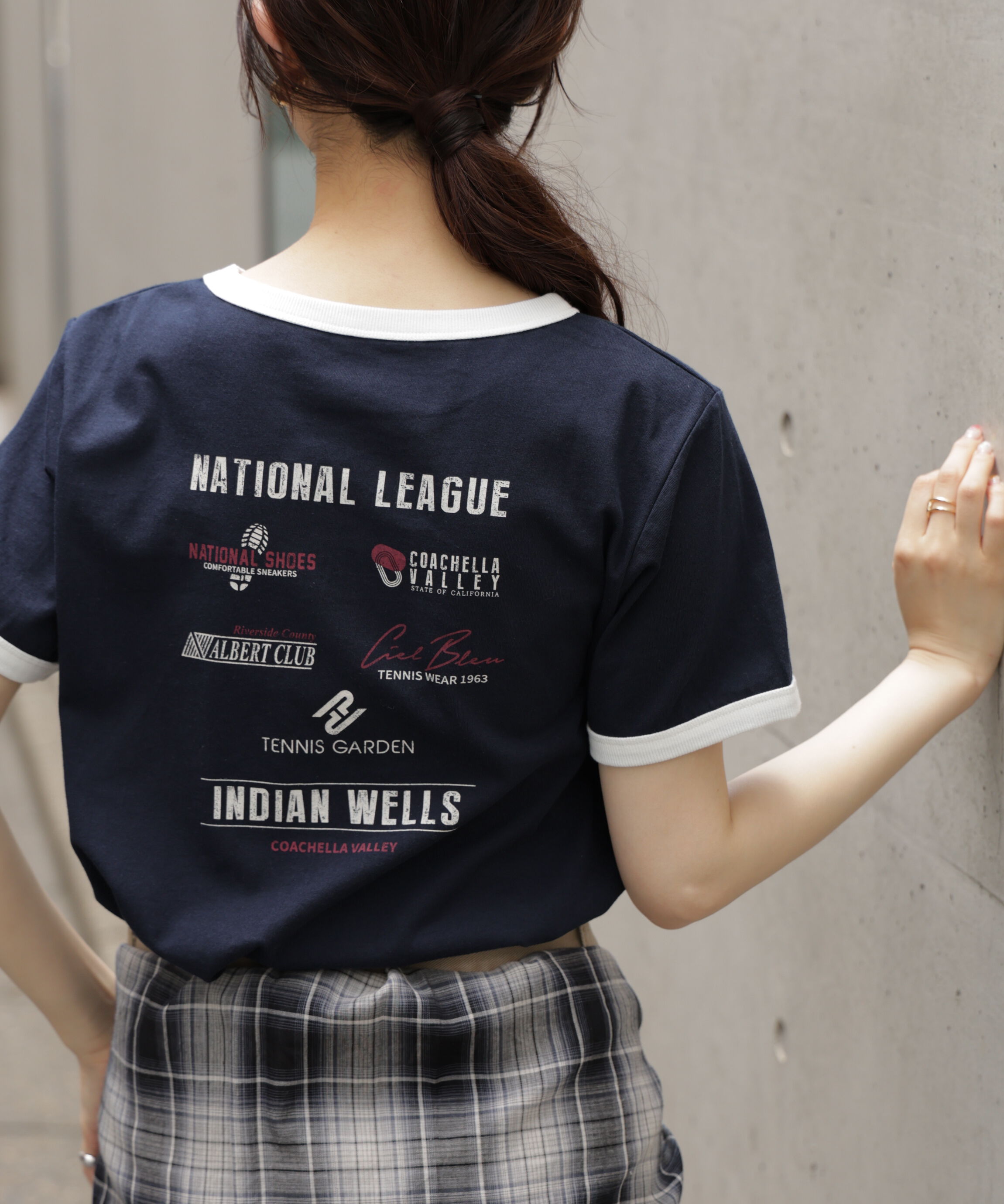  「レトロスポーツプリントTシャツ」|Tシャツ・カットソー|