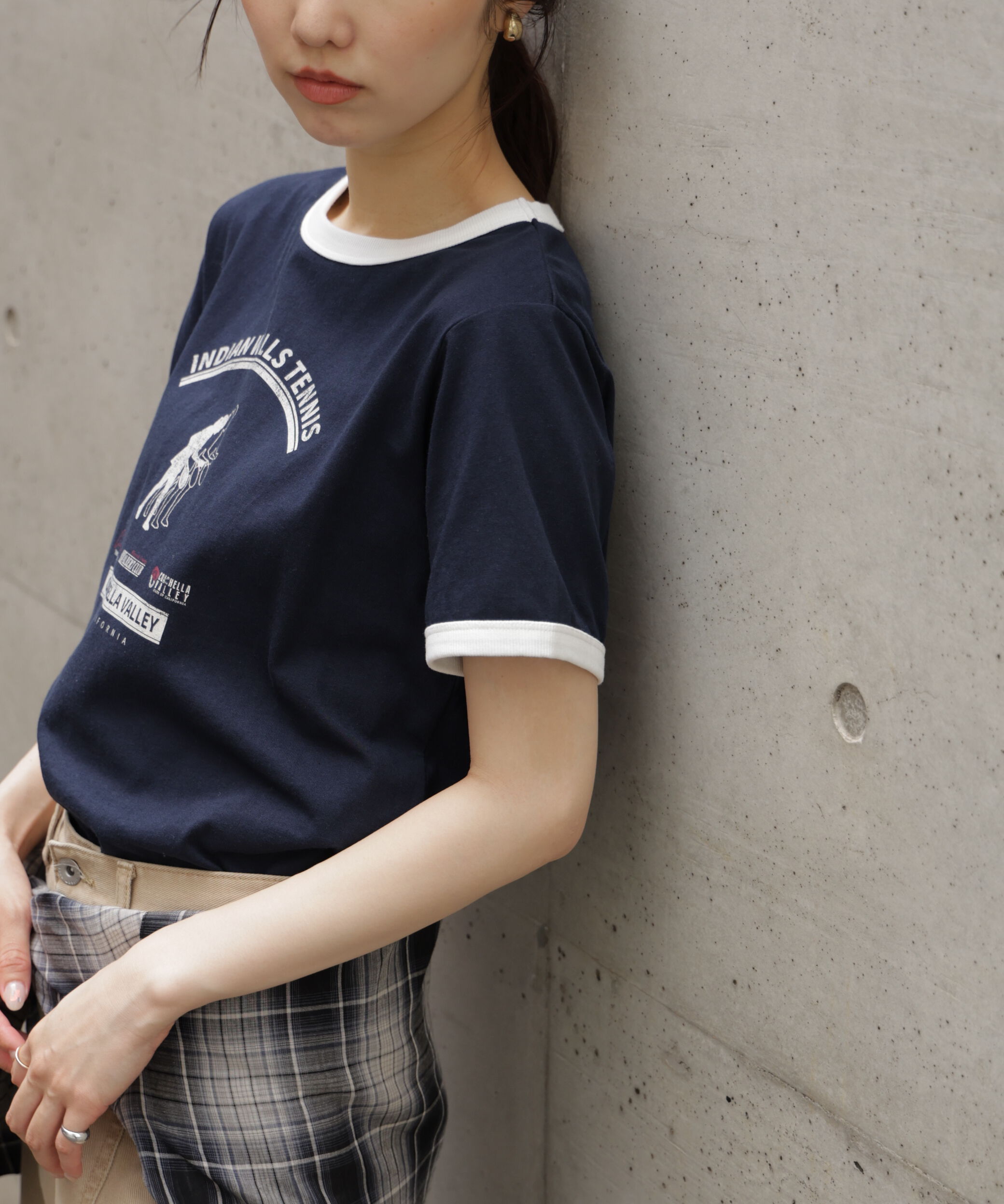  「レトロスポーツプリントTシャツ」|Tシャツ・カットソー|