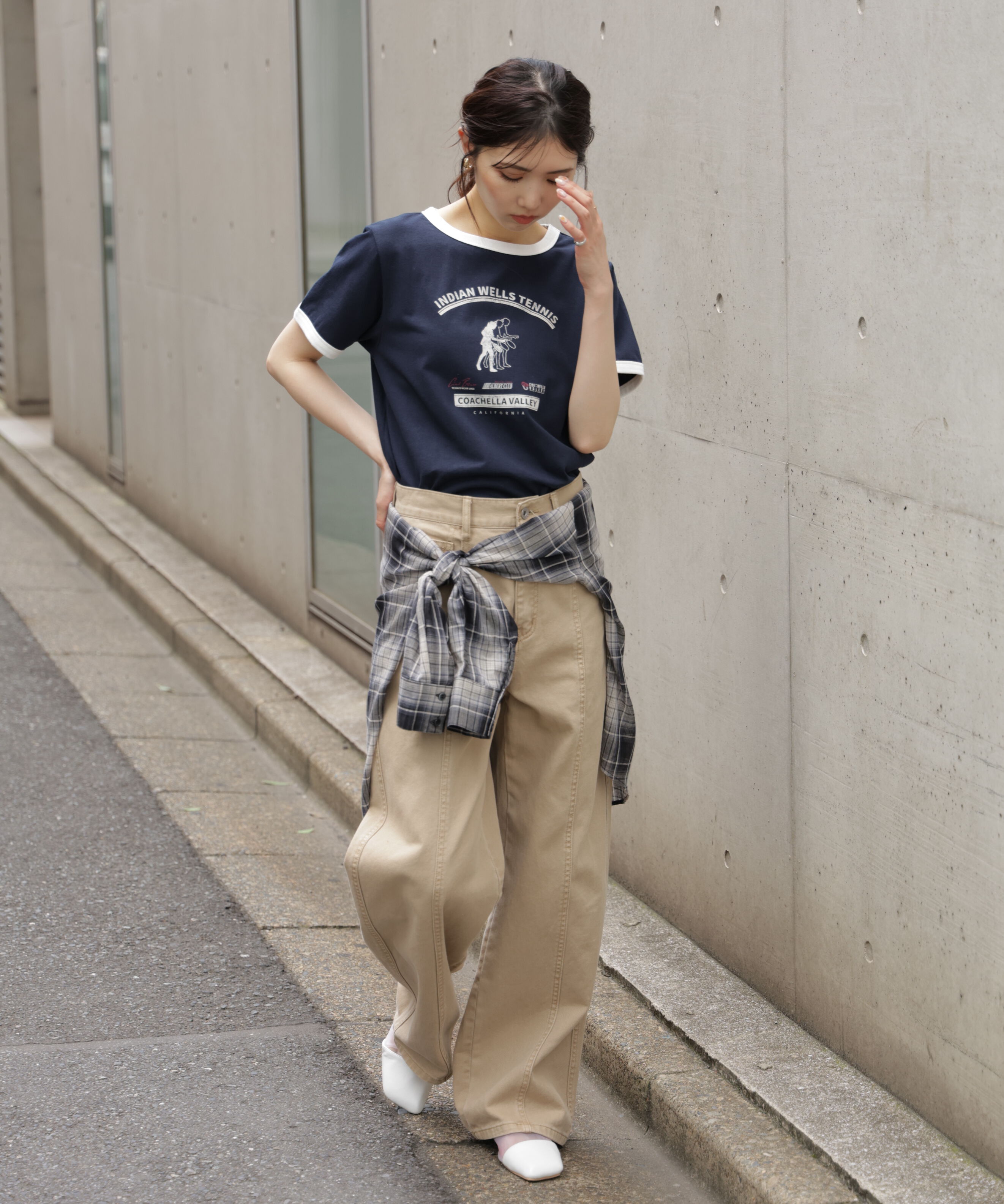  「レトロスポーツプリントTシャツ」|Tシャツ・カットソー|