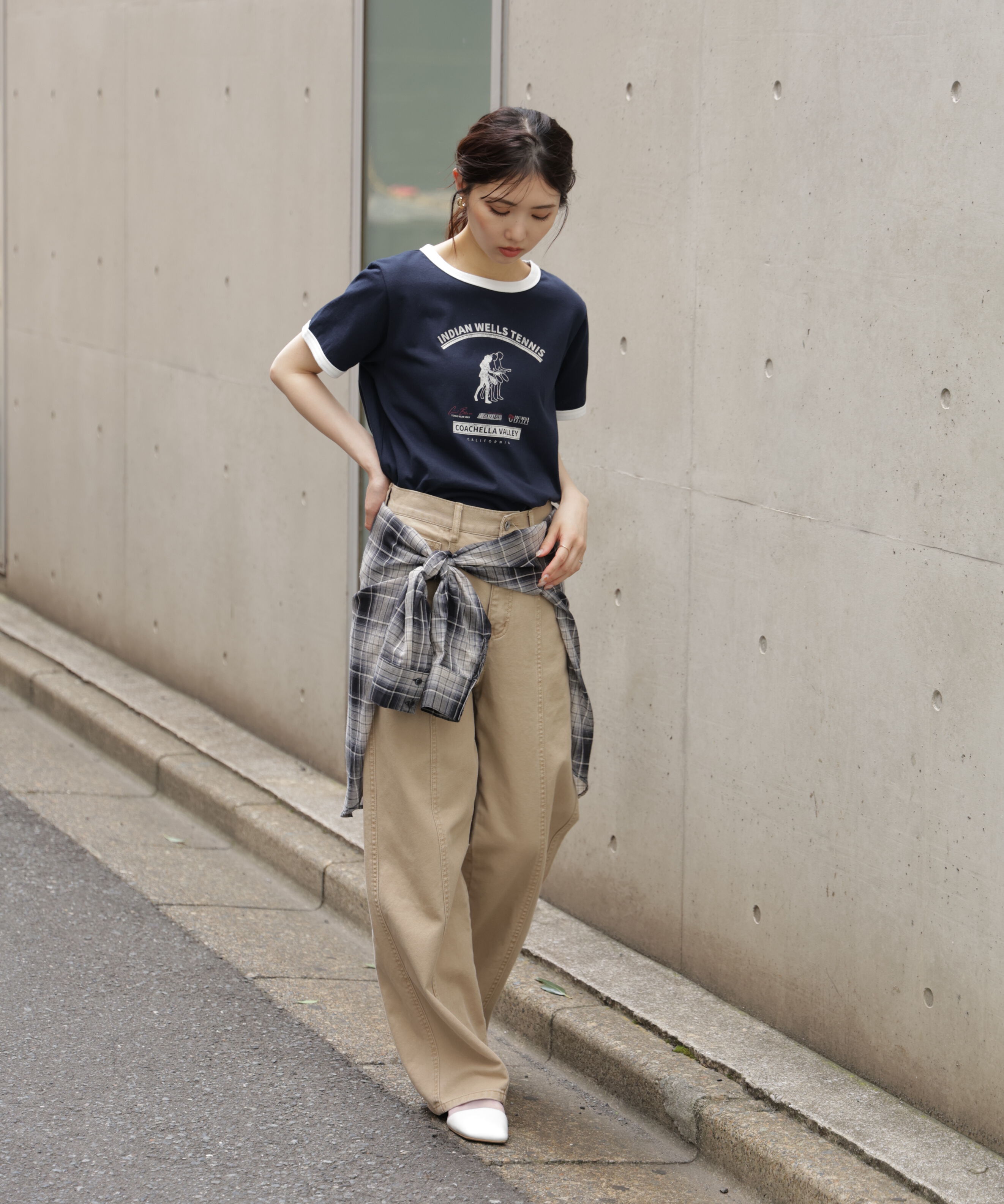  「レトロスポーツプリントTシャツ」|Tシャツ・カットソー|