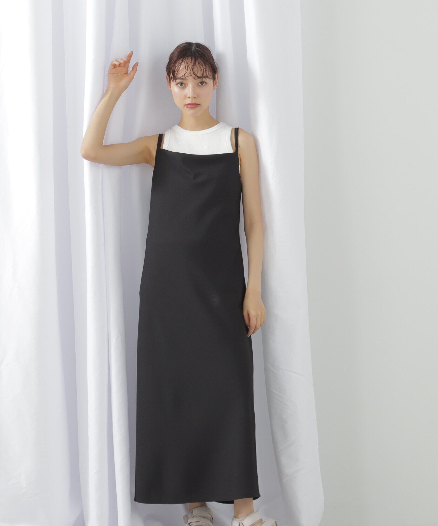  「ドレープキャミワンピース」|ワンピース|