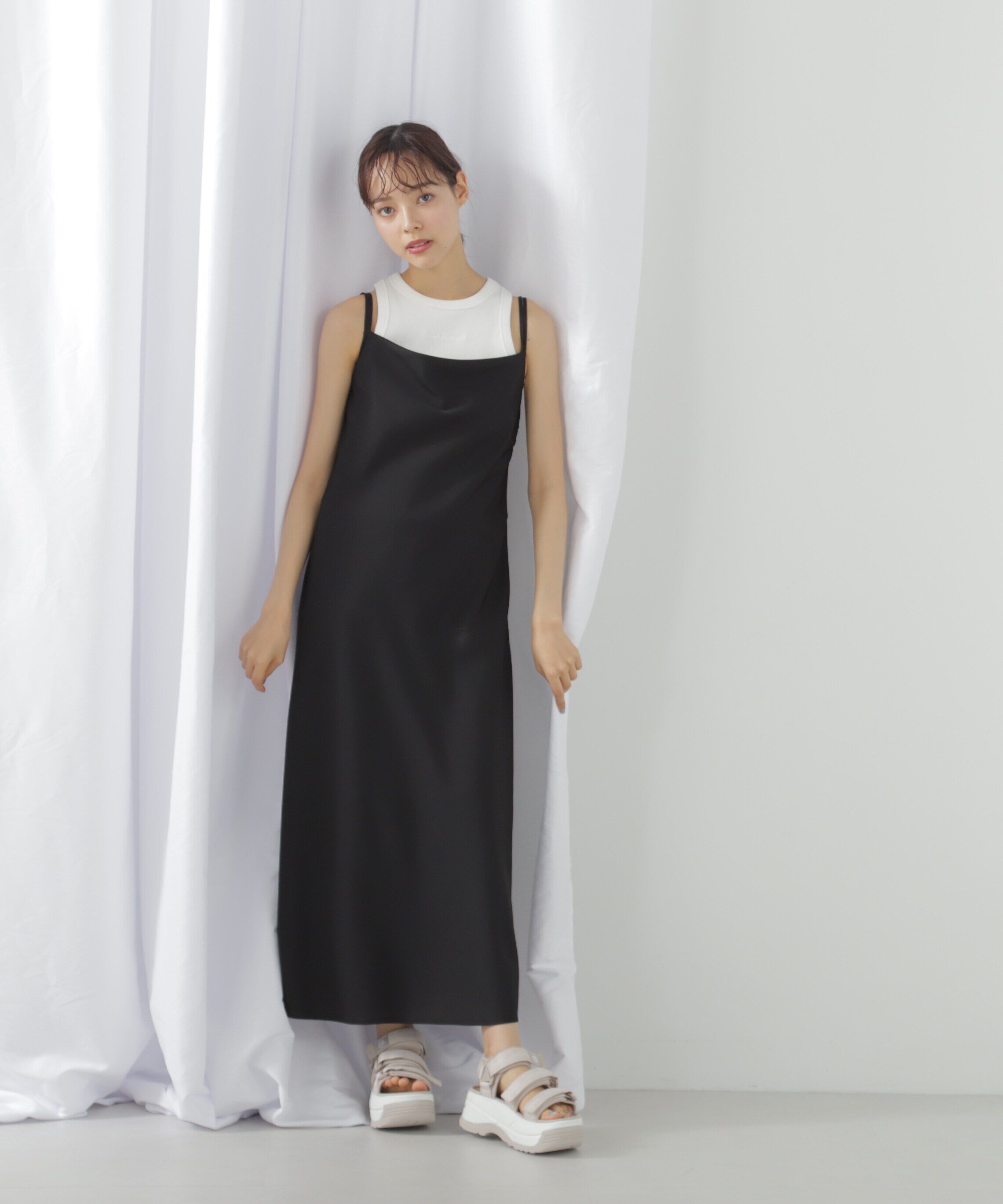  「ドレープキャミワンピース」|ワンピース|