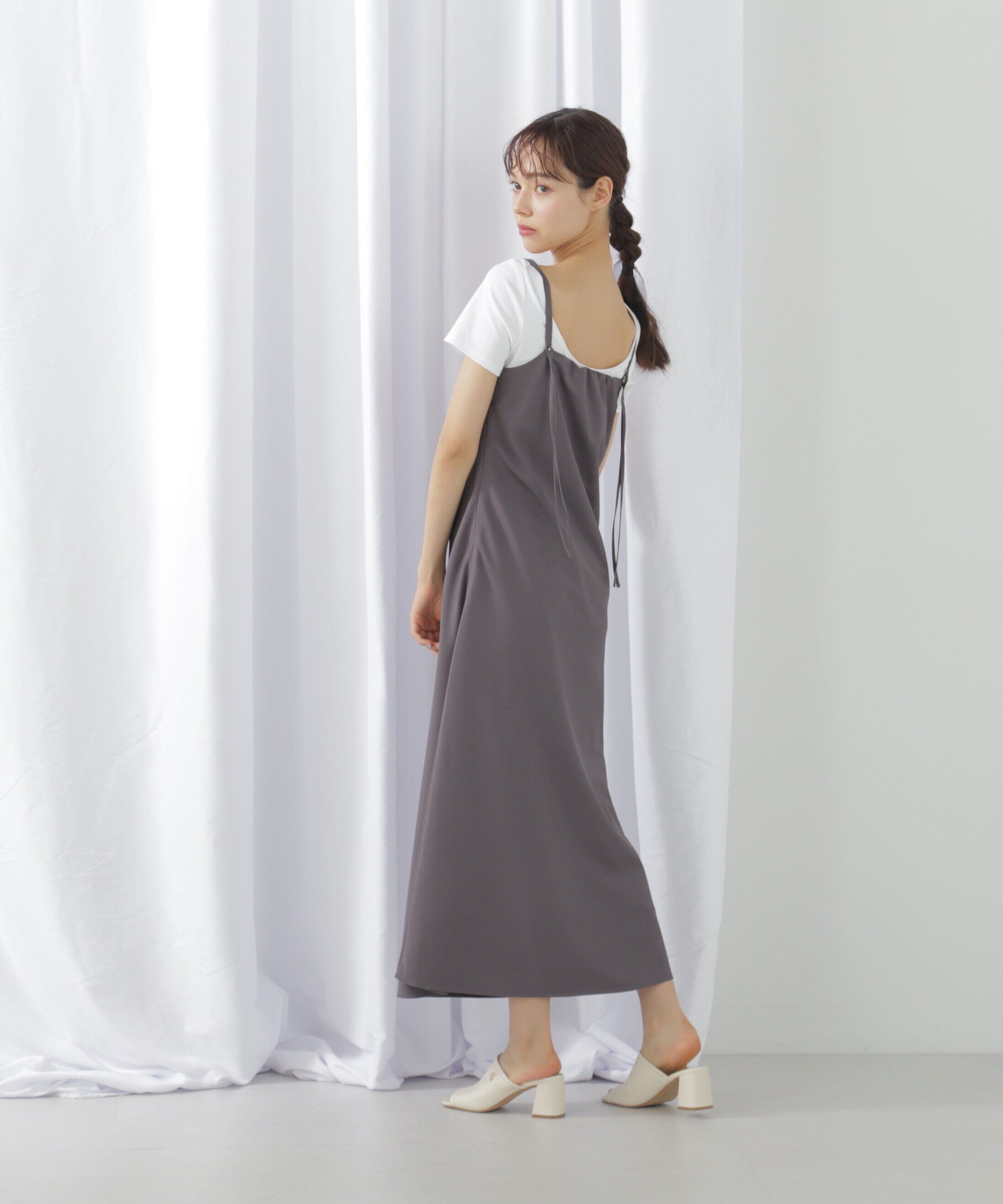  「ドレープキャミワンピース」|ワンピース|