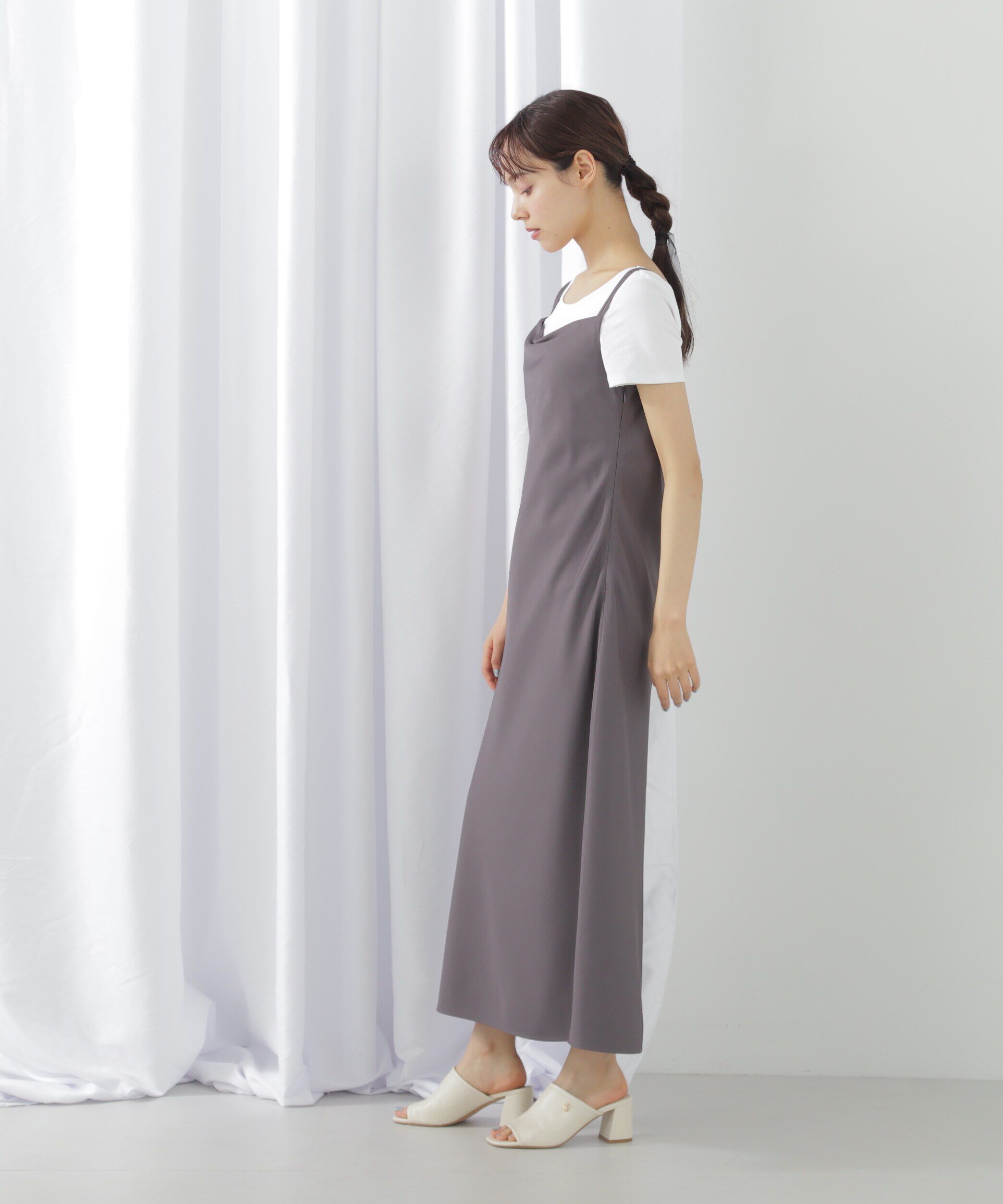  「ドレープキャミワンピース」|ワンピース|