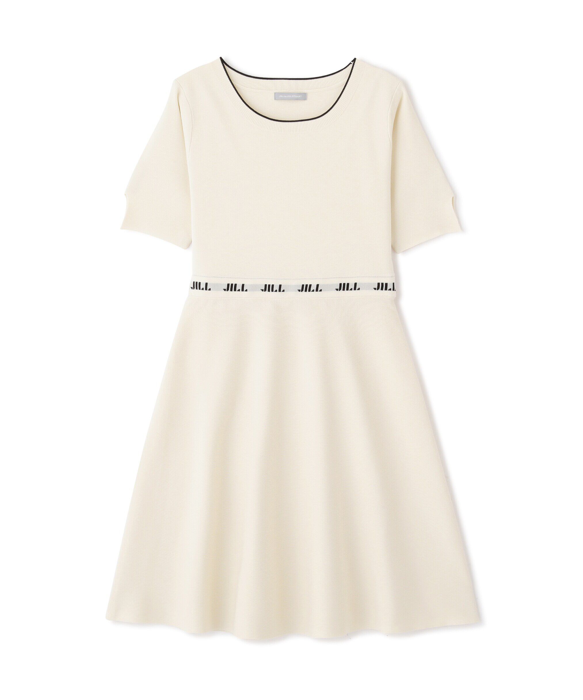  「◇ロゴジャガードフレアミニニットワンピース」|ワンピース|