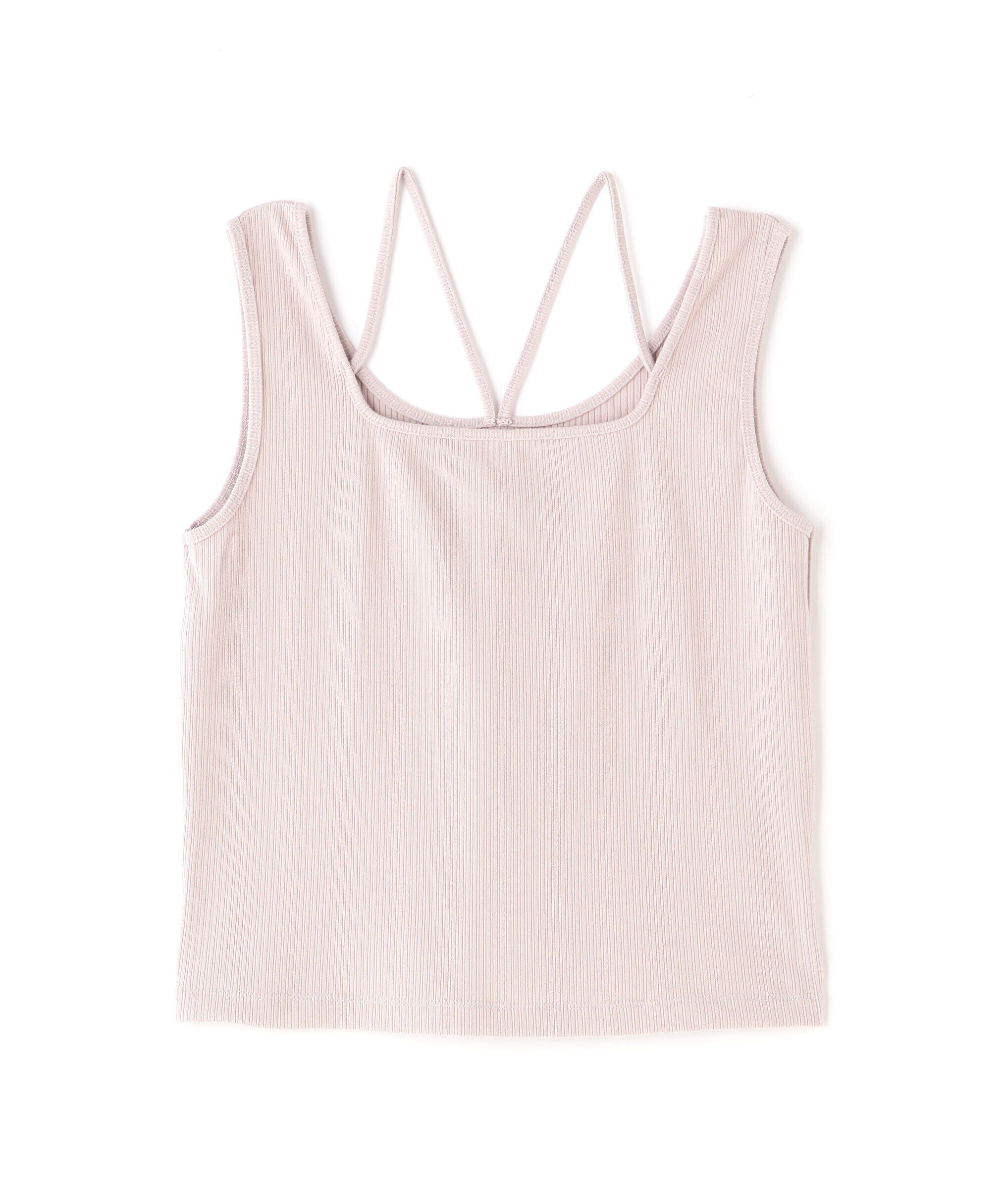 PROPORTION BODY DRESSING「《EDIT COLOGNE》前後2Wayテレコタンクトップ」|Tシャツ・カットソー|グレージュ