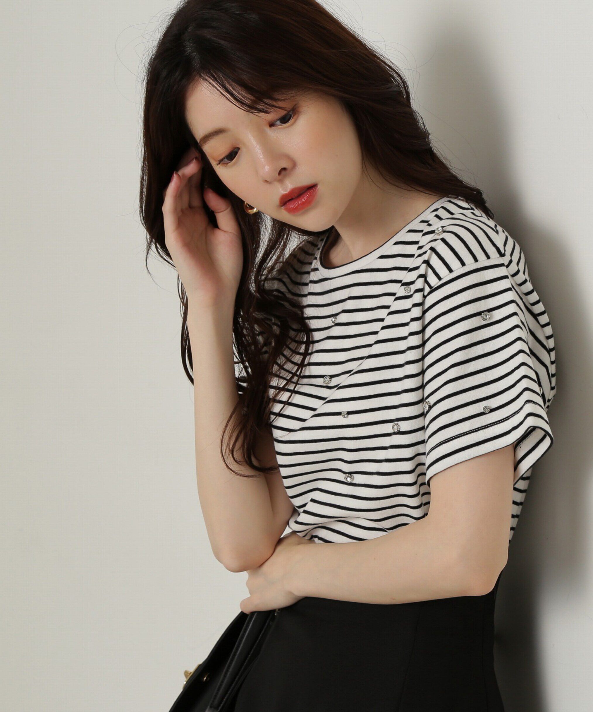 PROPORTION BODY DRESSING「ストーンTシャツ」|Tシャツ・カットソー|ブラックボー 1