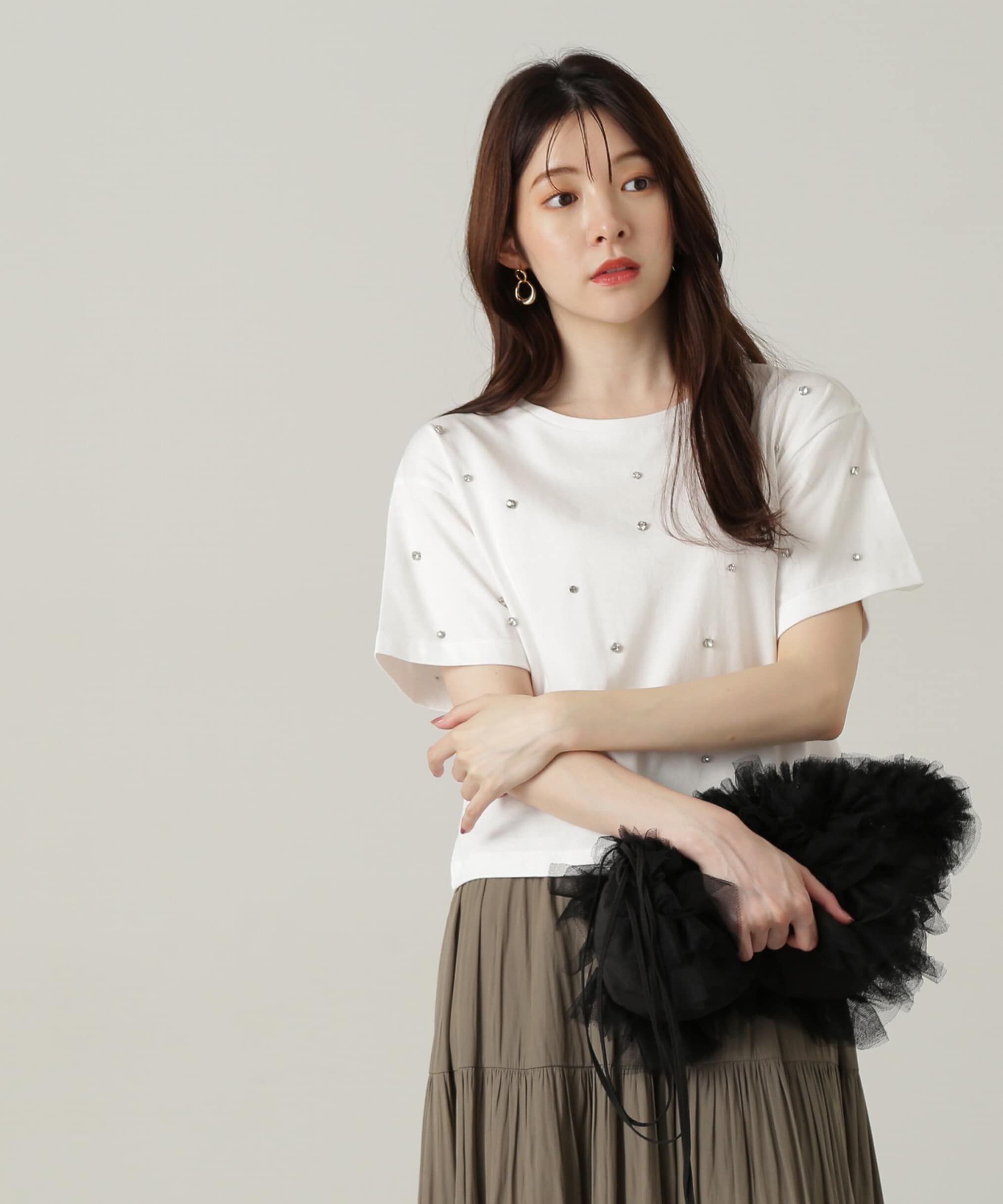 PROPORTION BODY DRESSING「ストーンTシャツ」|Tシャツ・カットソー|ホワイト