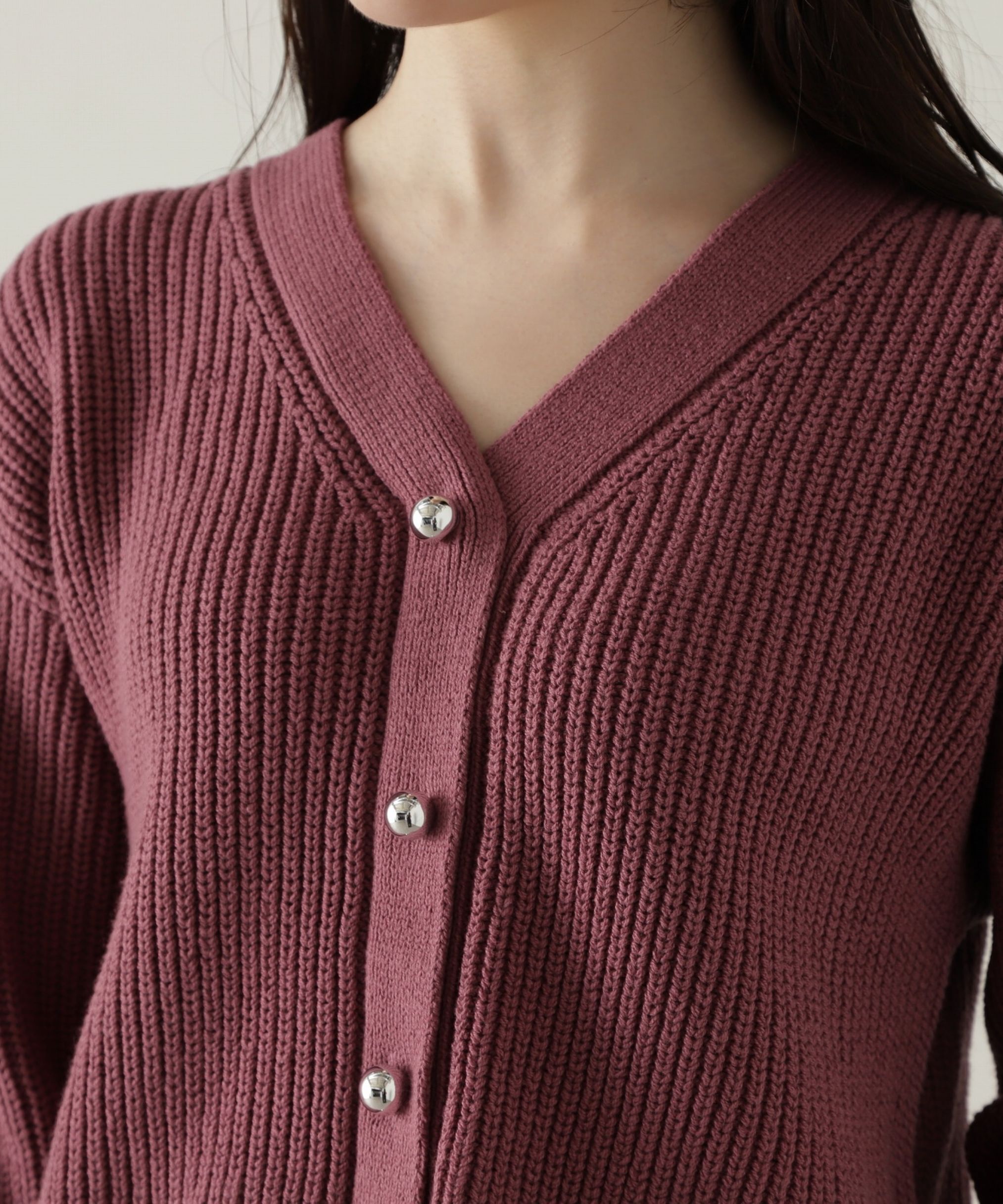 PROPORTION BODY DRESSING「レイヤード風ペプラムニット　24AW」|ニット・セーター|