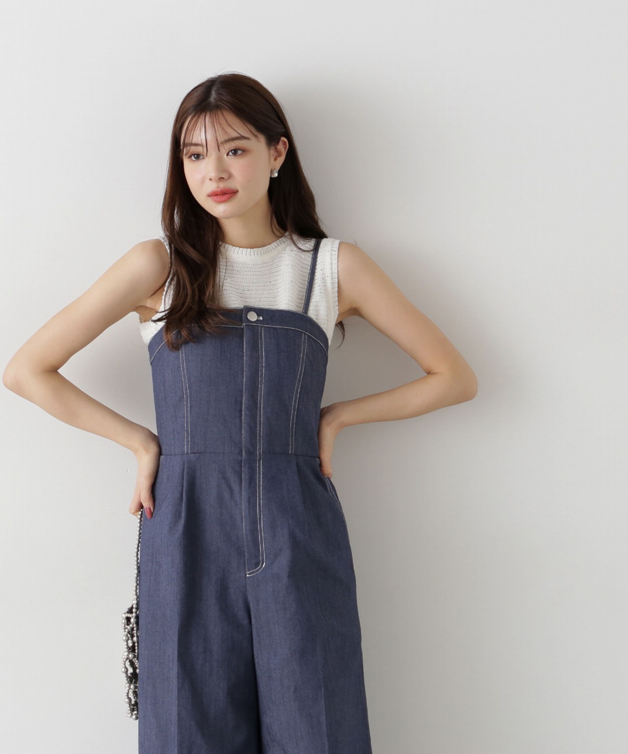 PROPORTION BODY DRESSING「スパンコールノースリニット」|ニット・セーター|