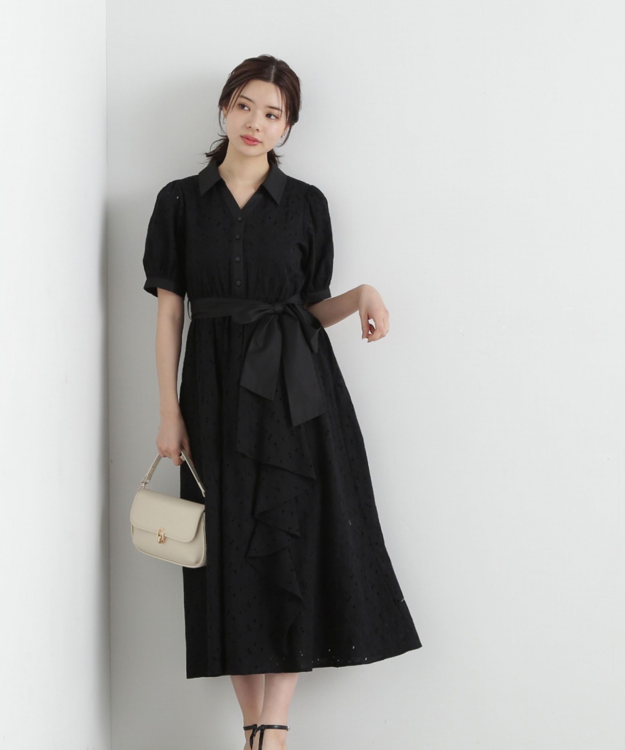 PROPORTION BODY DRESSING「カットワーク刺繍シャツワンピース」|ワンピース|