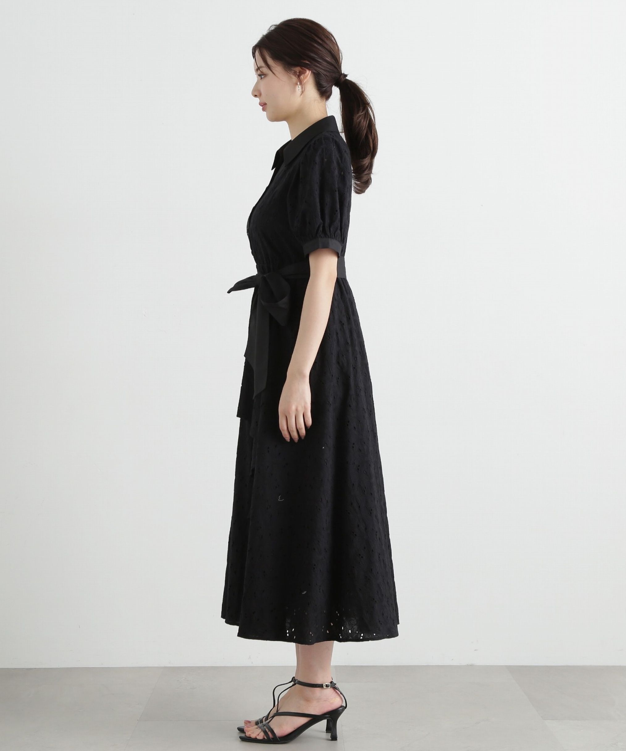 PROPORTION BODY DRESSING「カットワーク刺繍シャツワンピース」|ワンピース|