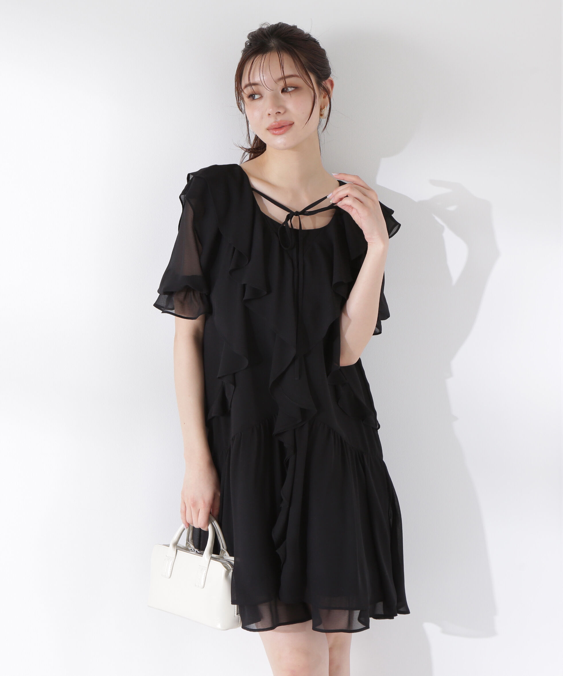 PROPORTION BODY DRESSING「《EDIT COLOGNE》ラッフルミニワンピース」|ワンピース|