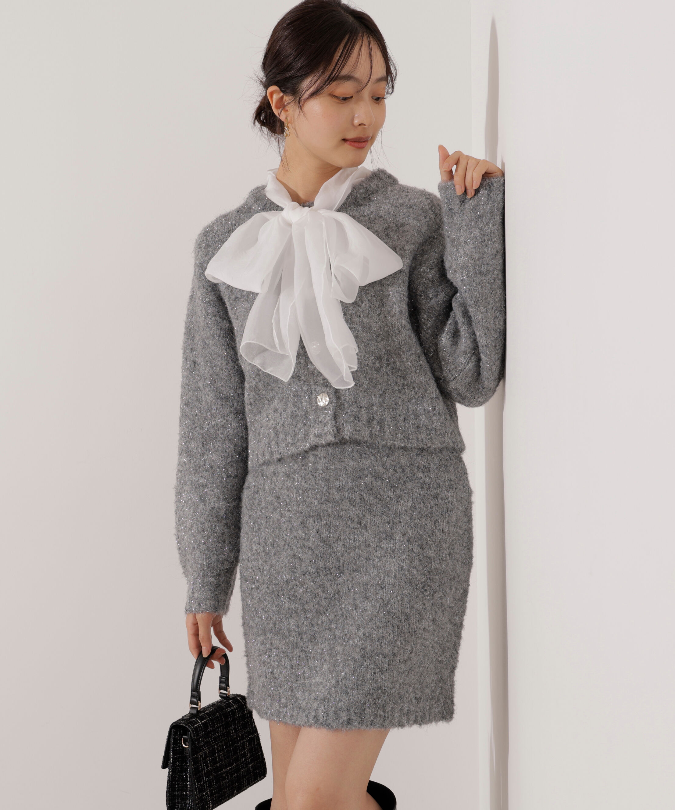 PROPORTION BODY DRESSING「《EDIT COLOGNE》サイドリボンニットSETUP」|ワンピース|