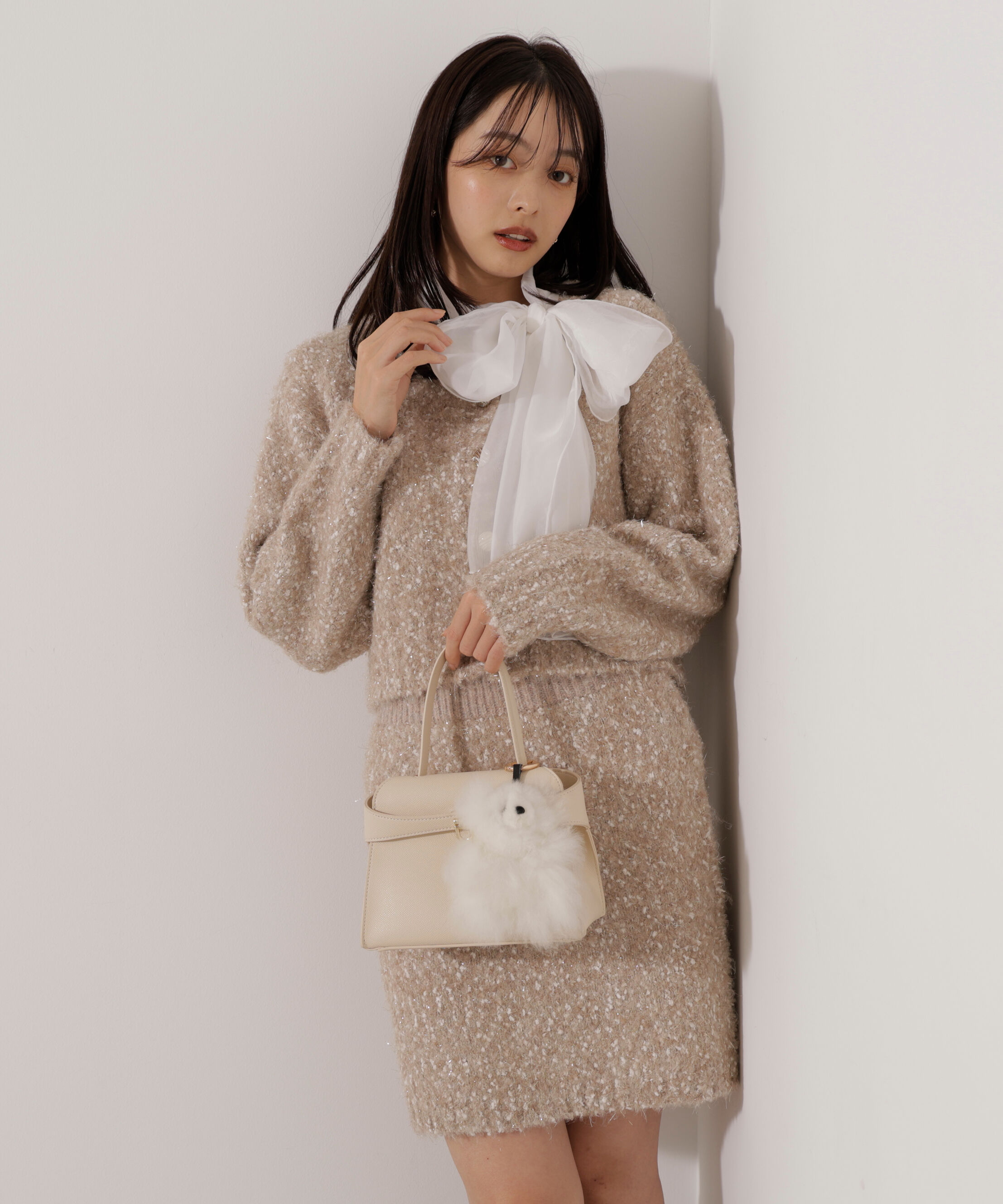 PROPORTION BODY DRESSING「《EDIT COLOGNE》サイドリボンニットSETUP」|ワンピース|