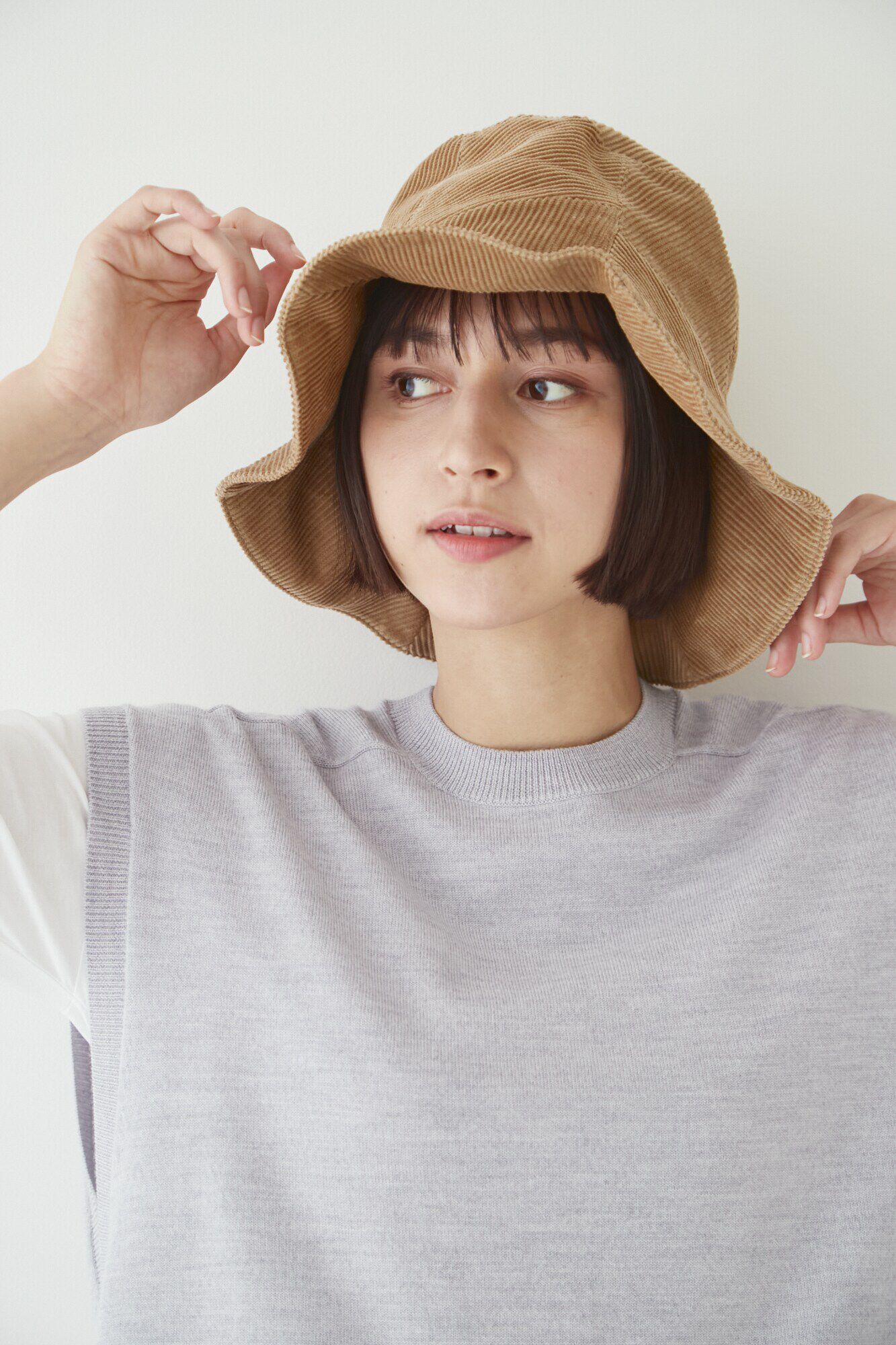  「◆コーデュロイＨＡＴ」|その他|ベージュ