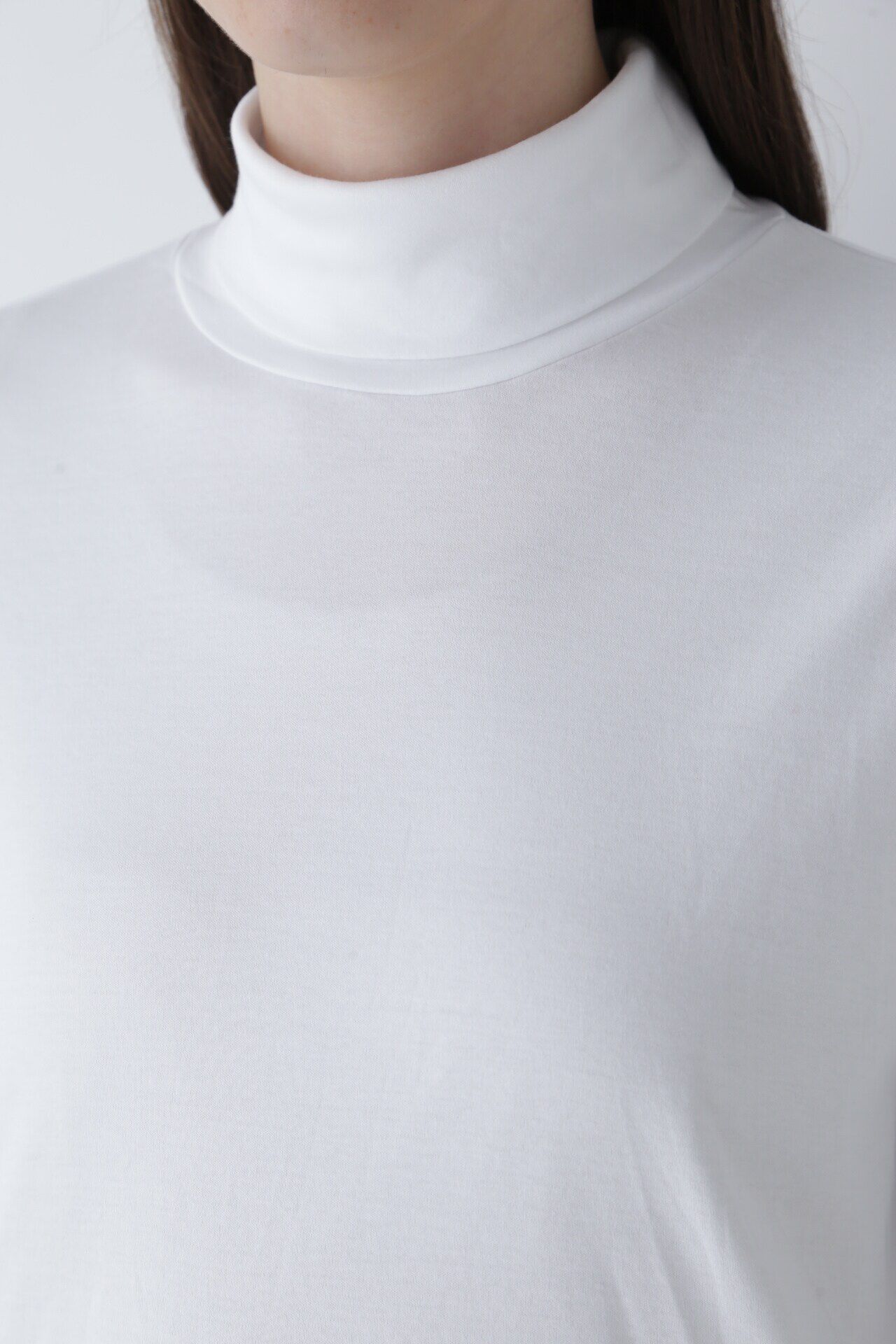  「布帛ドッキングタートルネックカットソー」|Tシャツ・カットソー|