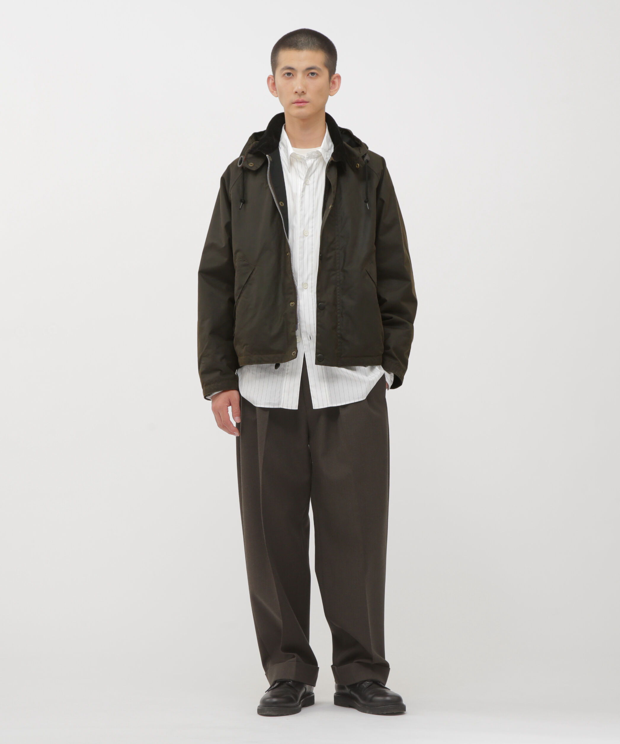 MARGARET HOWELL「FINE COTTON STRIPE SHIRT」|シャツ・ブラウス|