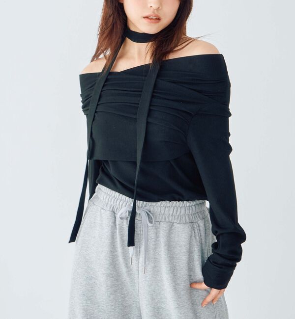 archives「タックドレープオフショルＴＯＰＳ」|Tシャツ・カットソー|