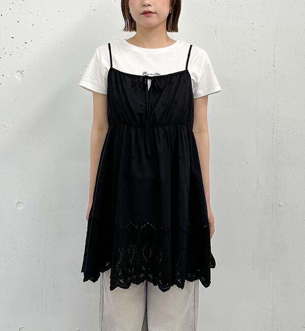 archives「コットンスカラップレースミニキャミワンピース」|ワンピース|