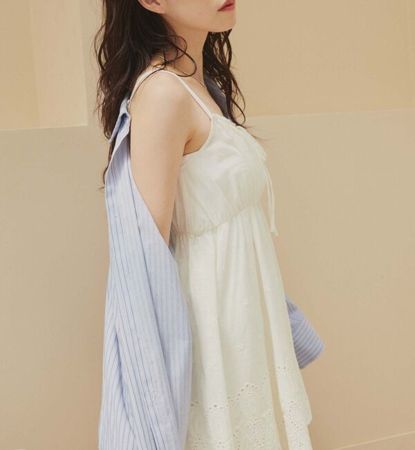 archives「コットンスカラップレースミニキャミワンピース」|ワンピース|