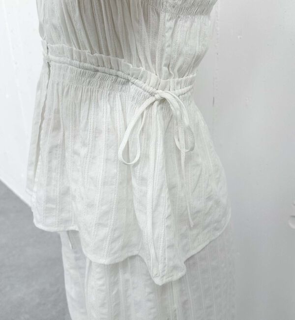 archives「【ＳＥＴ　ＵＰ対応】ギャザーストライプノースリブラウス」|シャツ・ブラウス|