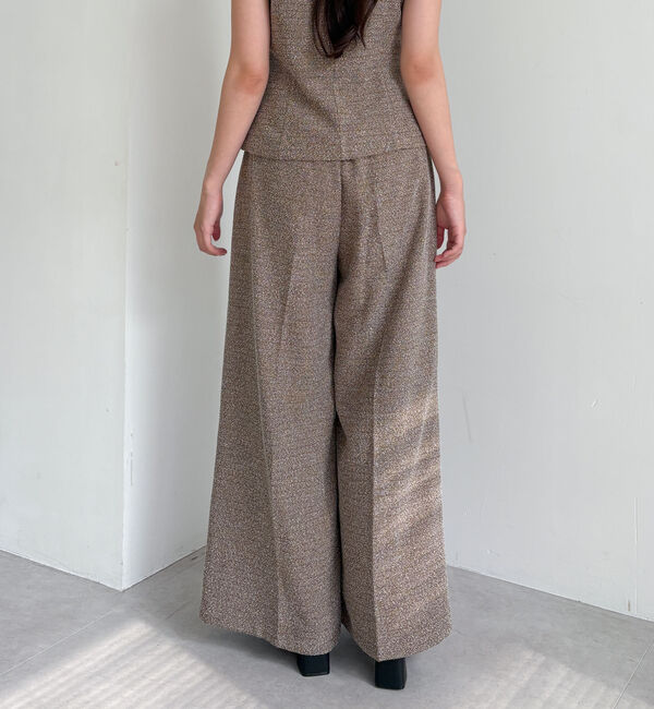 archives「【ＳＥＴＵＰ対応】タックツイードワイドスラックス」|チノ|