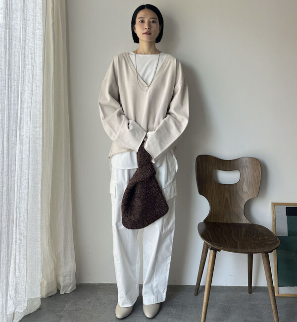 Doux archives「ＵＳコットンロンＴｅｅレイヤードスウェット」|カーディガン|