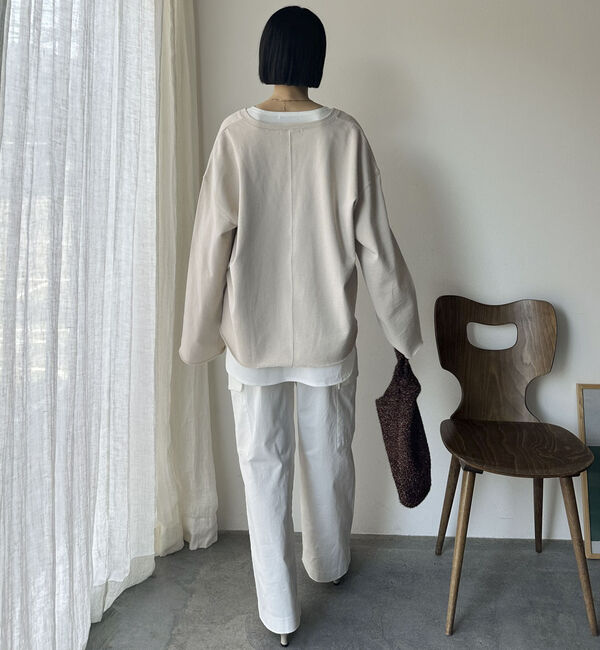 Doux archives「ＵＳコットンロンＴｅｅレイヤードスウェット」|カーディガン|