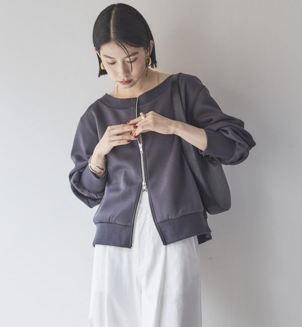 Doux archives「カノコ４ｗａｙ　ＷＺＩＰプルオーバー」|Tシャツ・カットソー|