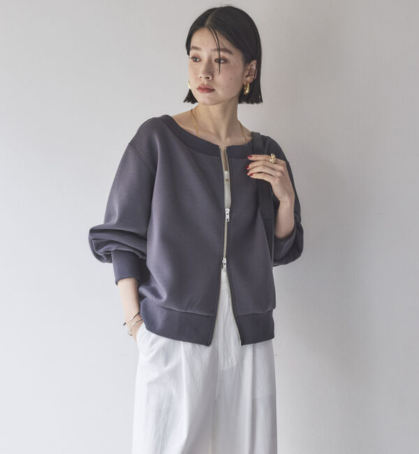 Doux archives「カノコ４ｗａｙ　ＷＺＩＰプルオーバー」|Tシャツ・カットソー|