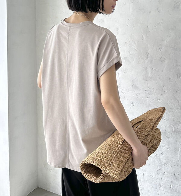 Doux archives「袖折り返しＴシャツ」|Tシャツ・カットソー|GREIGE