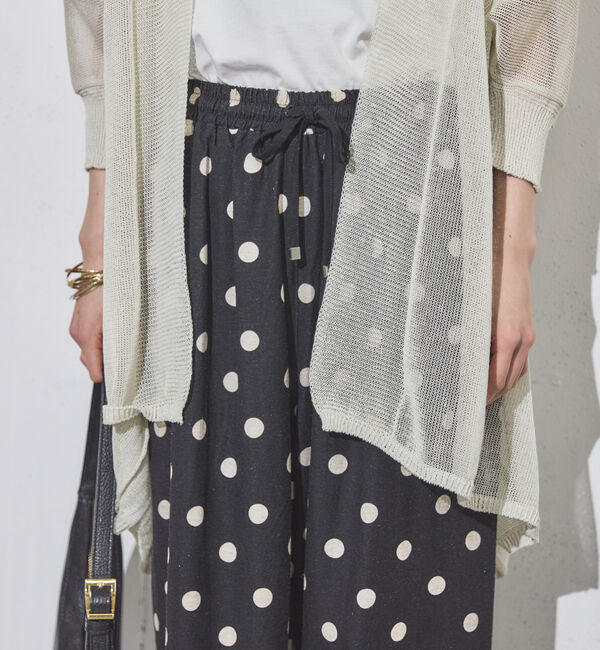 Doux archives「ウォッシャブルコットンオープンメッシュカーディガン」|カーディガン|