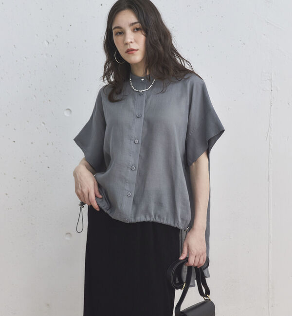 Doux archives「ドロストフレンチラミーシャツ」|シャツ・ブラウス|GRAY