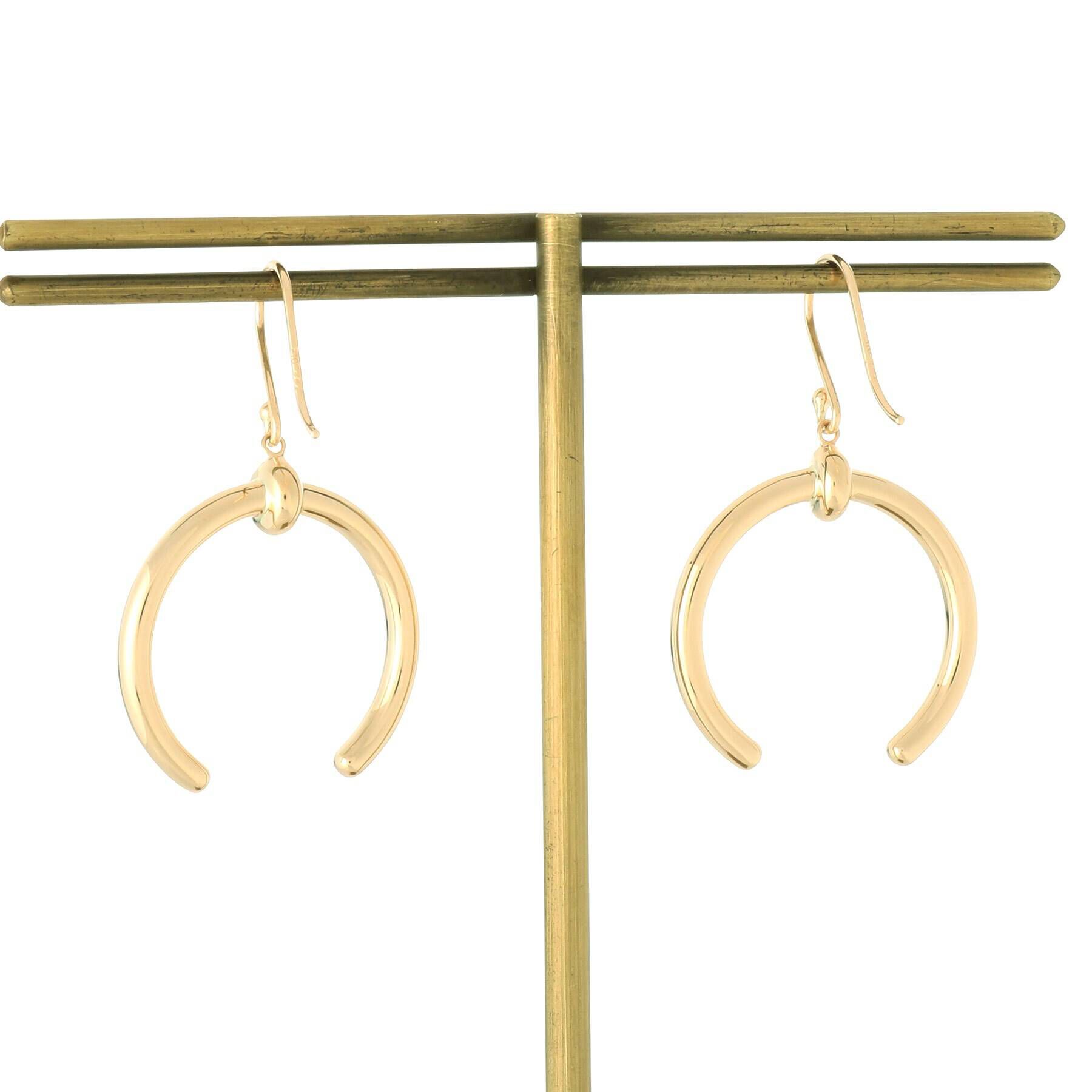 COCOSHNIK「K10中空馬蹄モチーフ フックピアス」|ピアス|