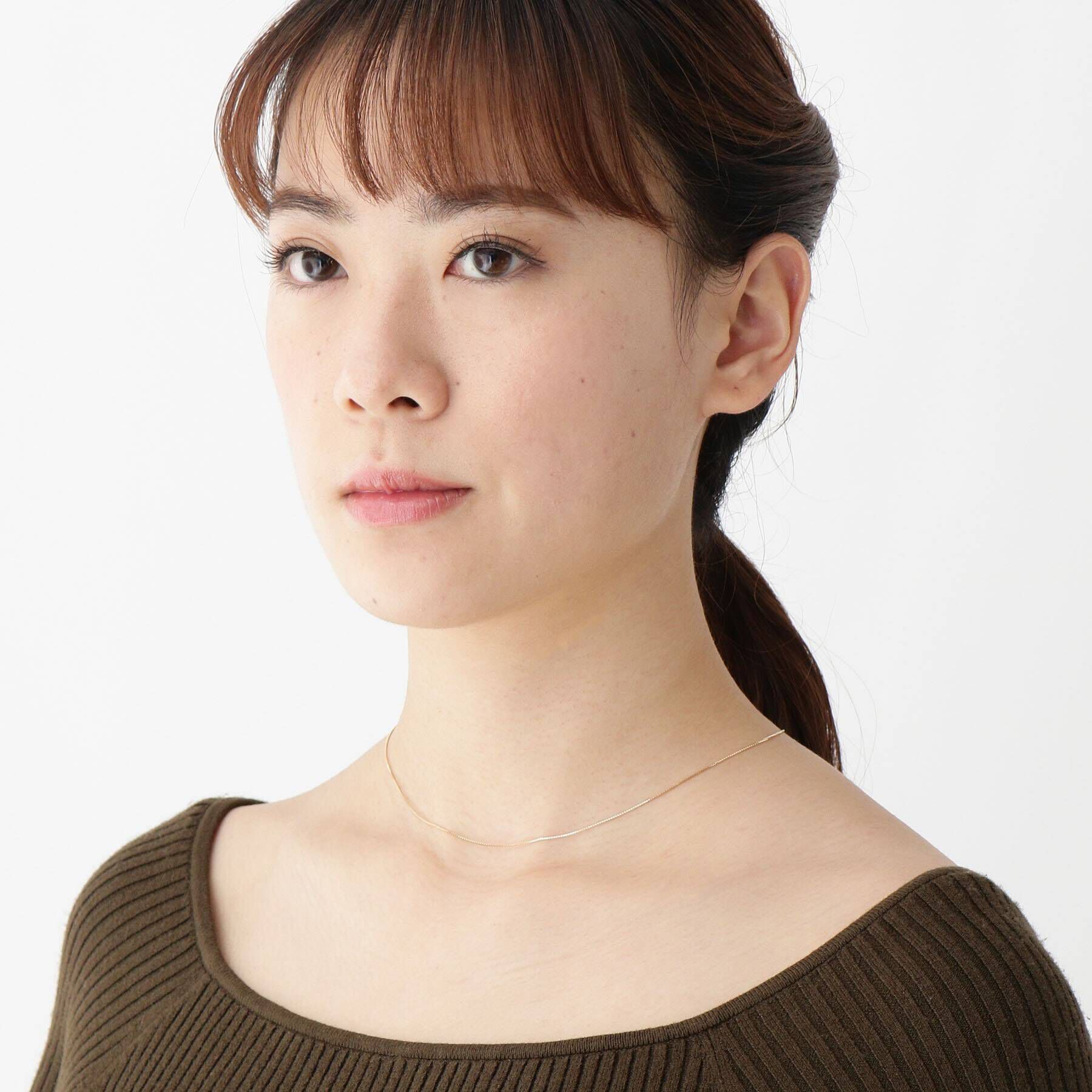 COCOSHNIK「K10ベネチアン ラリエット ネックレス」|ネックレス|