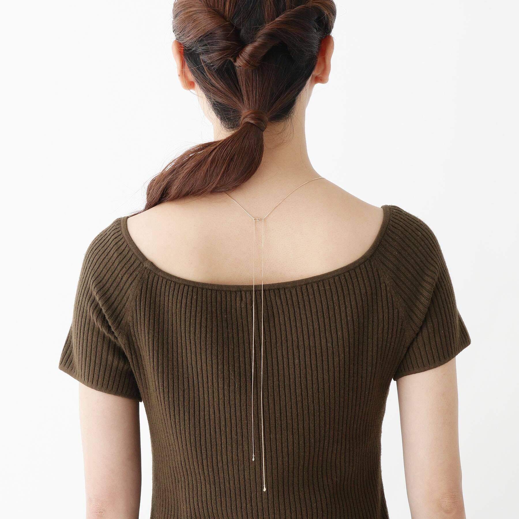 COCOSHNIK「K10ベネチアン ラリエット ネックレス」|ネックレス|