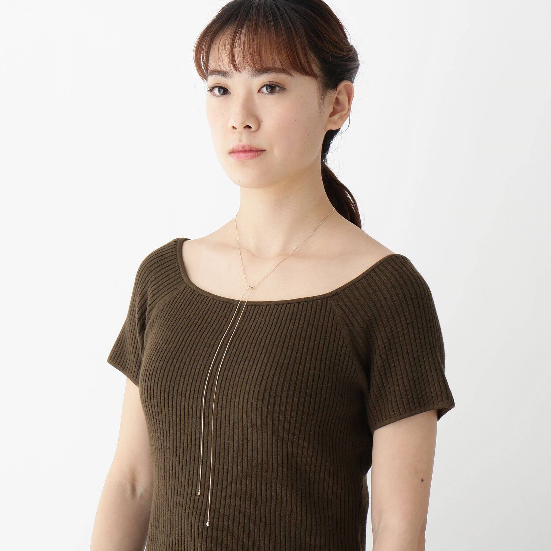 COCOSHNIK「K10ベネチアン ラリエット ネックレス」|ネックレス|