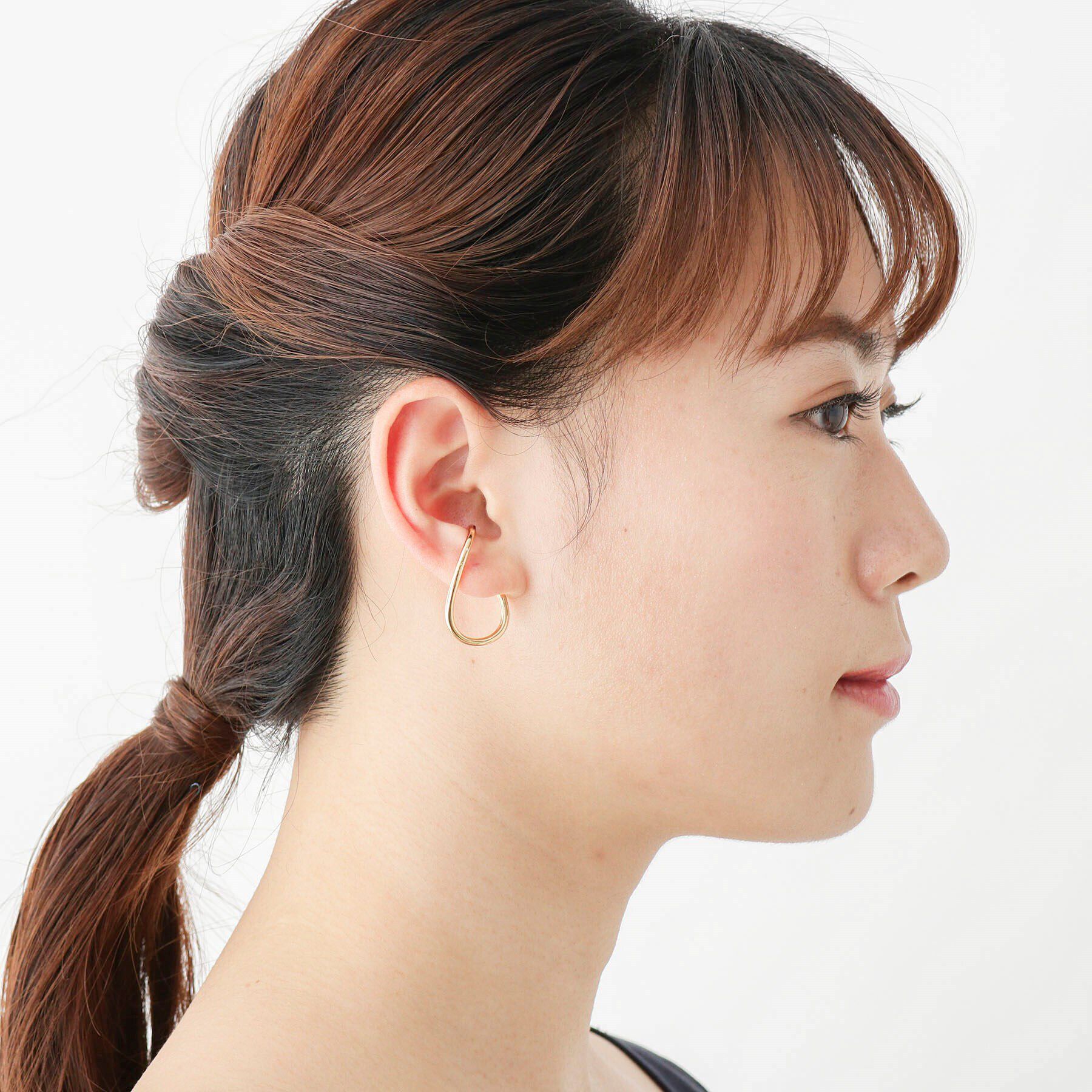 COCOSHNIK「シルバー ラップイヤーカフ（右耳用） GP」|イヤリング|