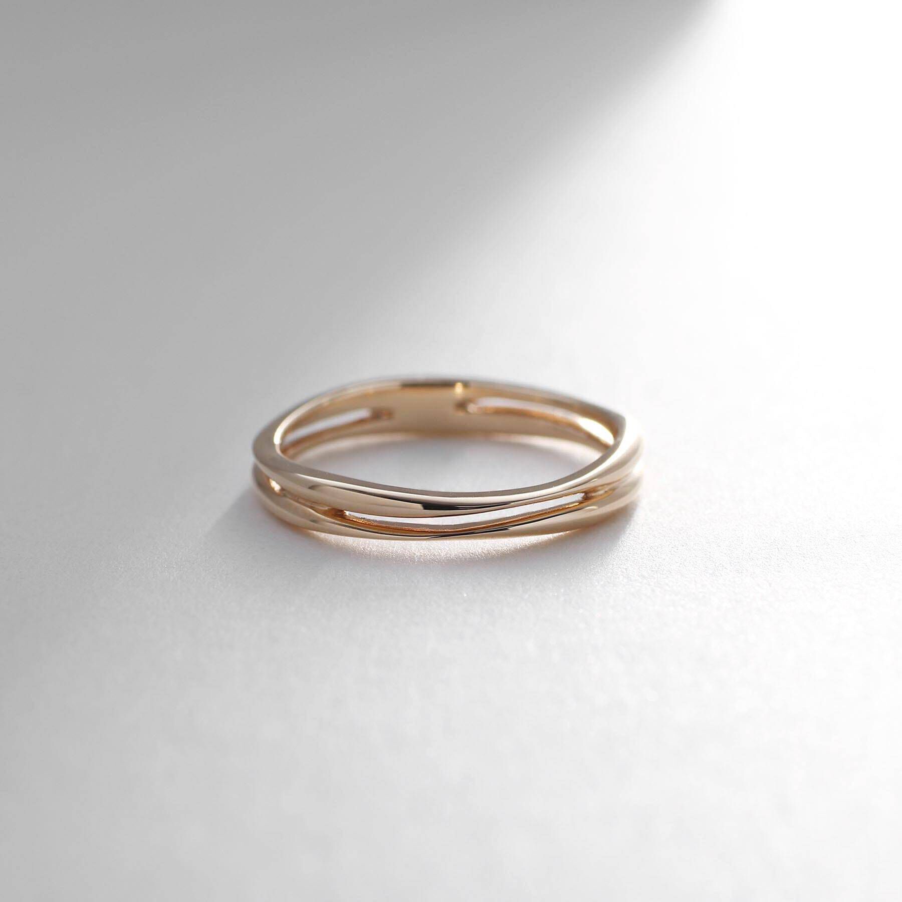 COCOSHNIK「K10レイヤードニュアンス リング」|リング|