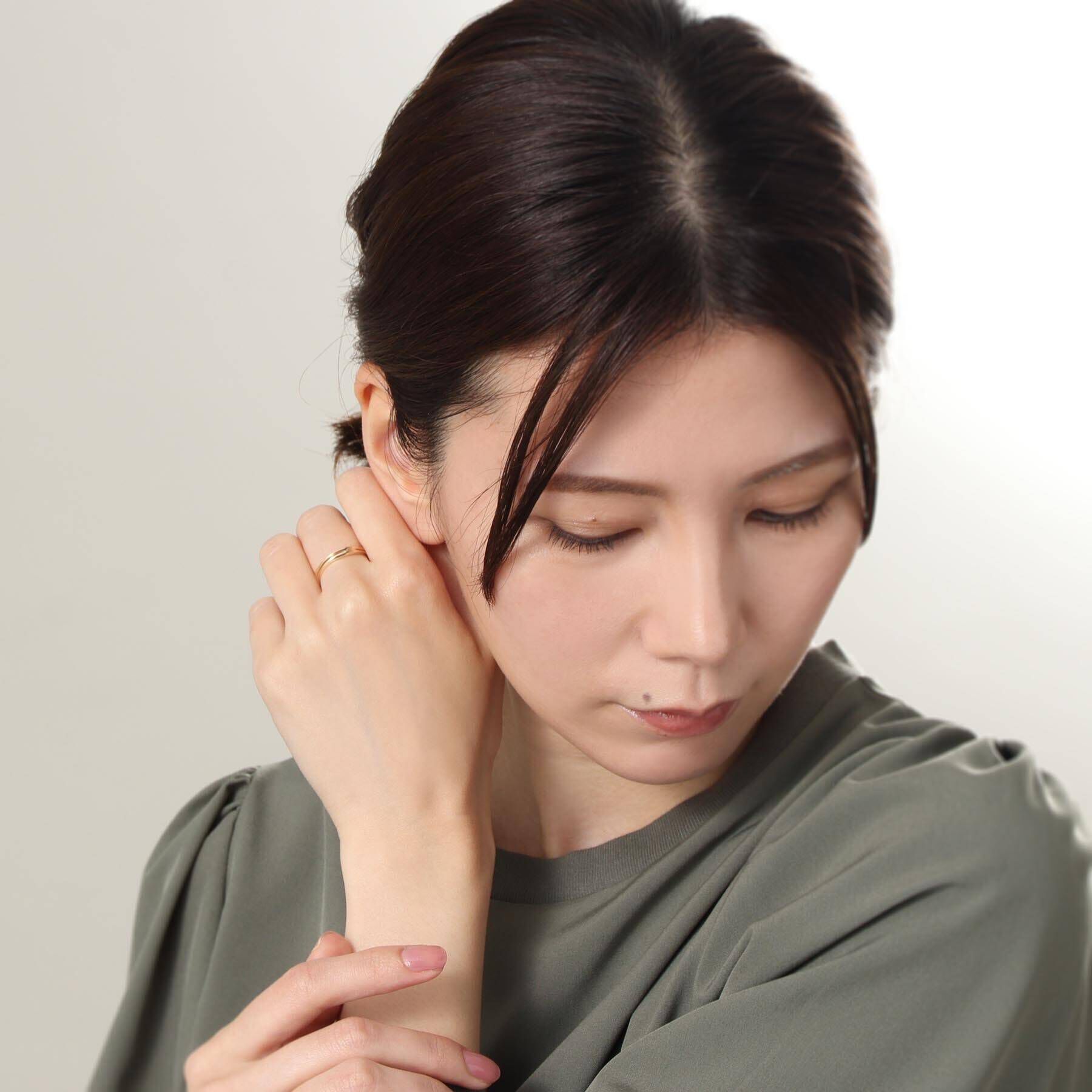 COCOSHNIK「K10レイヤードニュアンス リング」|リング|