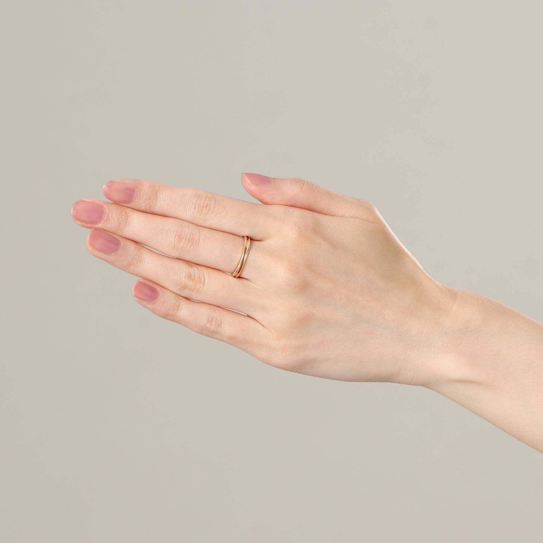 COCOSHNIK「K10レイヤードニュアンス リング」|リング|