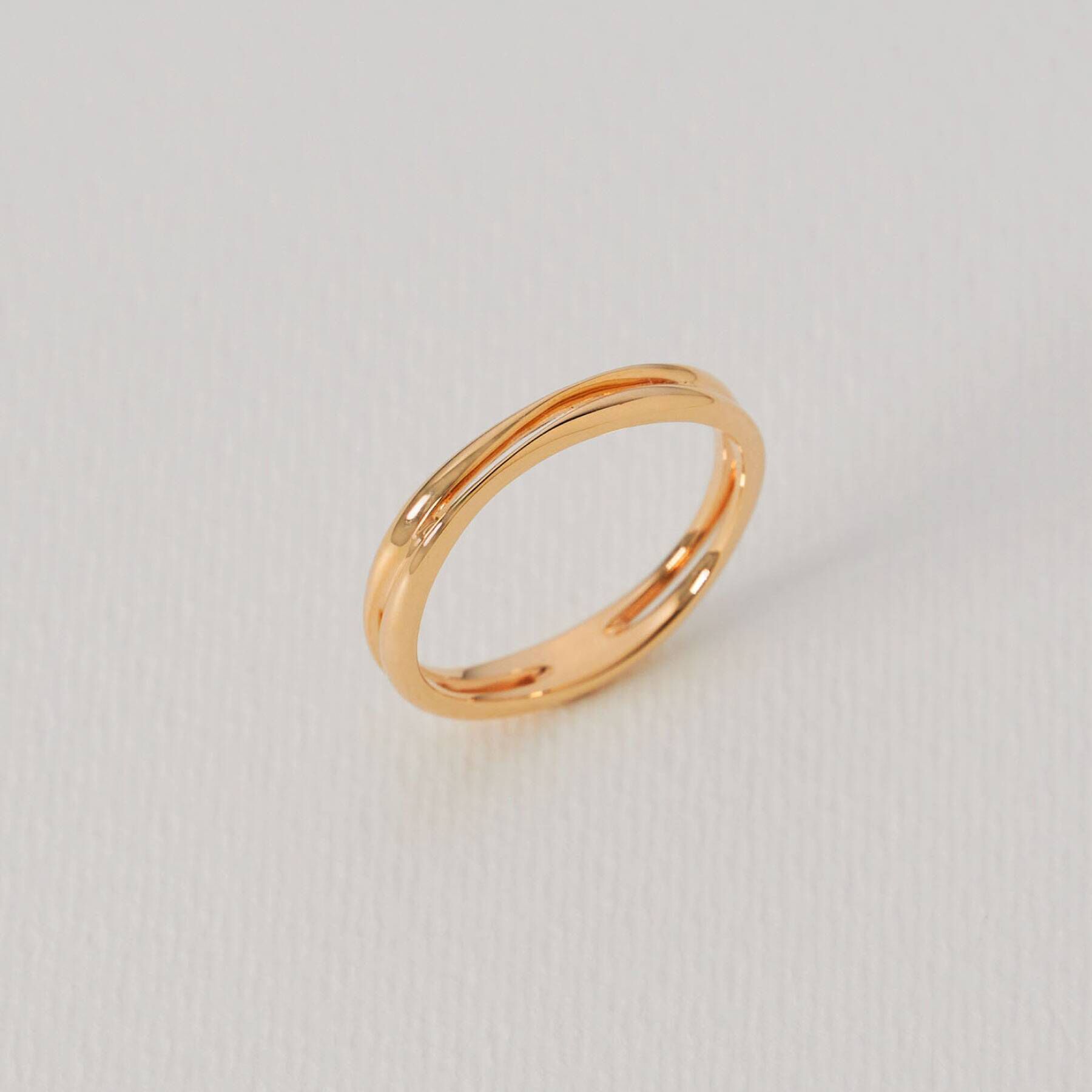 COCOSHNIK「K10レイヤードニュアンス リング」|リング|