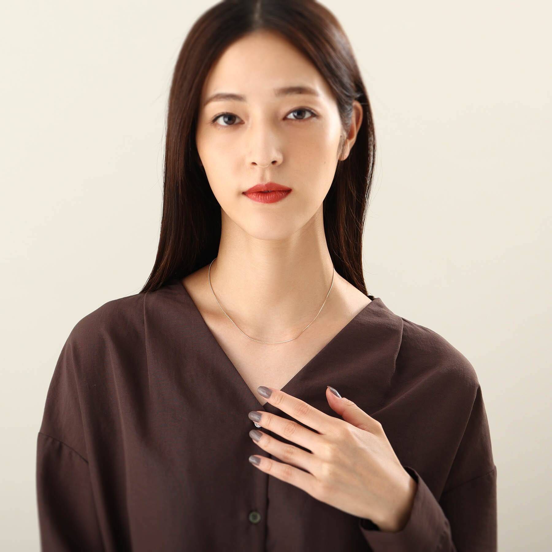 COCOSHNIK「K10ボール&times;コンパクト セパレートネックレス」|ネックレス|