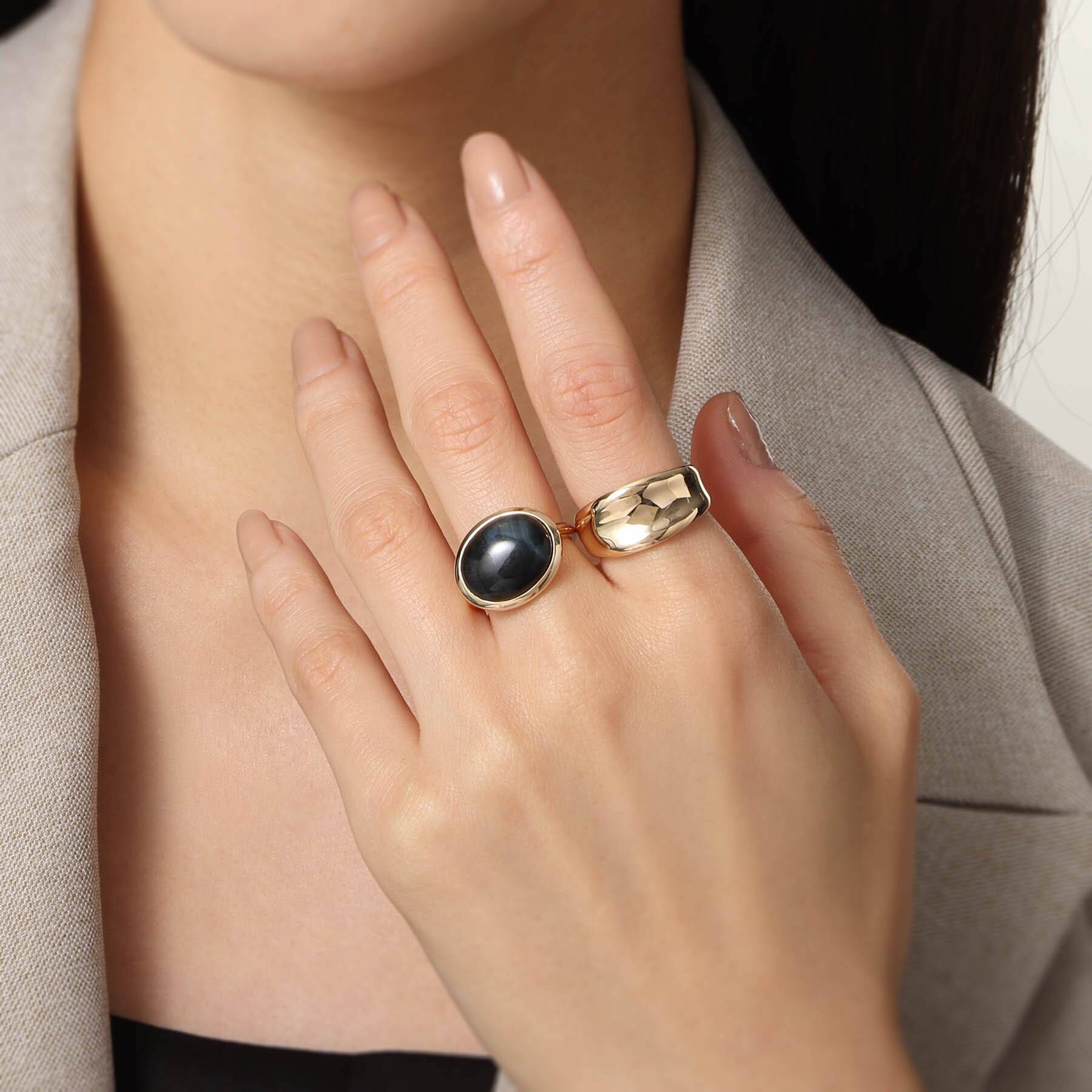 COCOSHNIK「K10ホロウ リング」|リング|