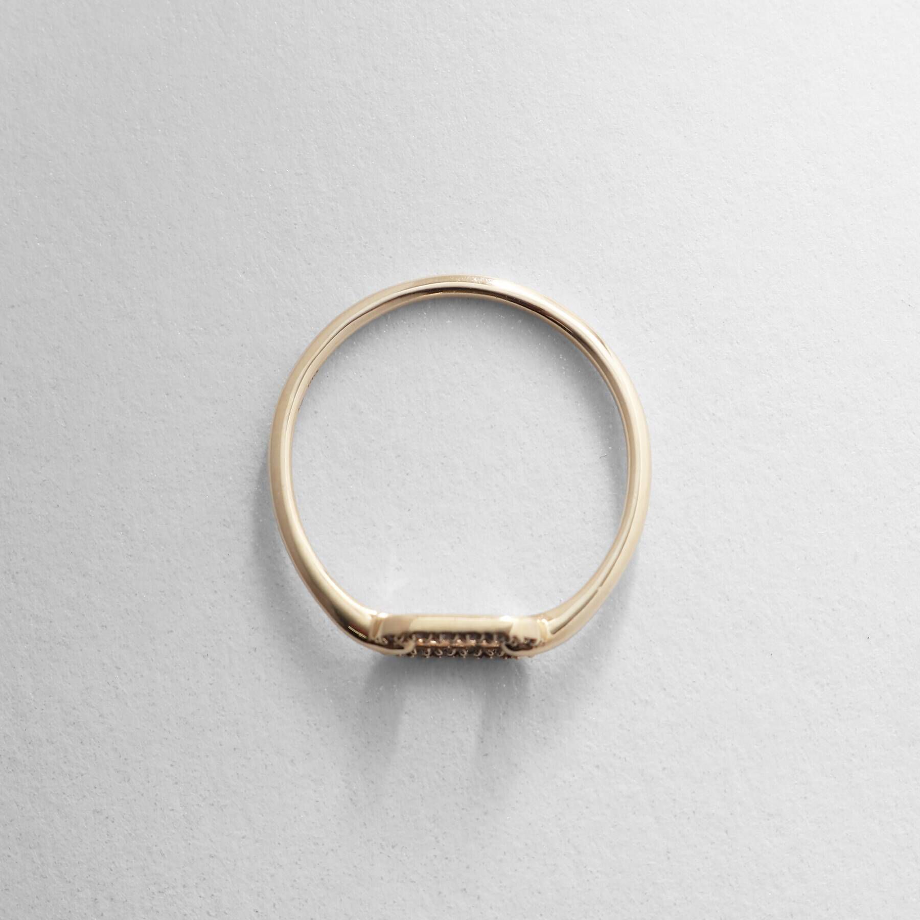 COCOSHNIK「K10ダイヤモンド リンクチェーンモチーフ リング」|リング|