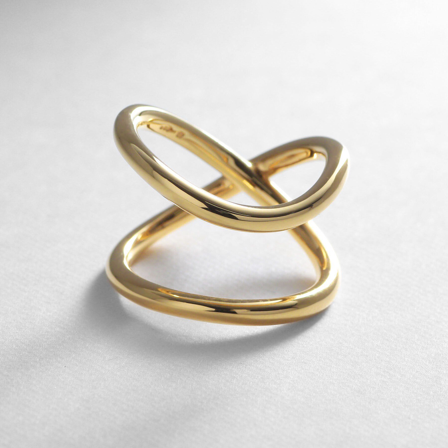 COCOSHNIK ONKITSCH「シルバー ラインリング スロープ GP」|リング|