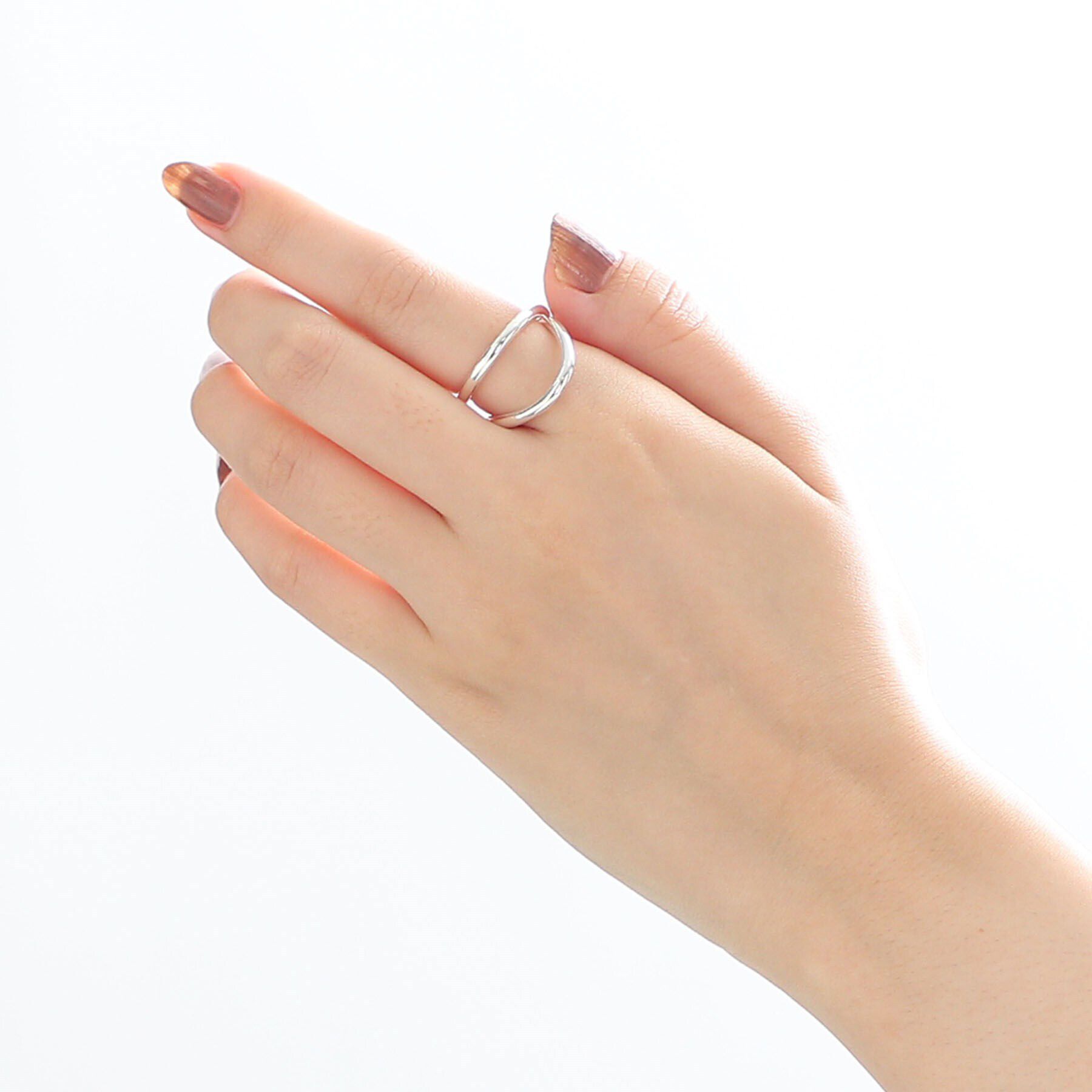 COCOSHNIK ONKITSCH「シルバー ラインリング フロート」|リング|