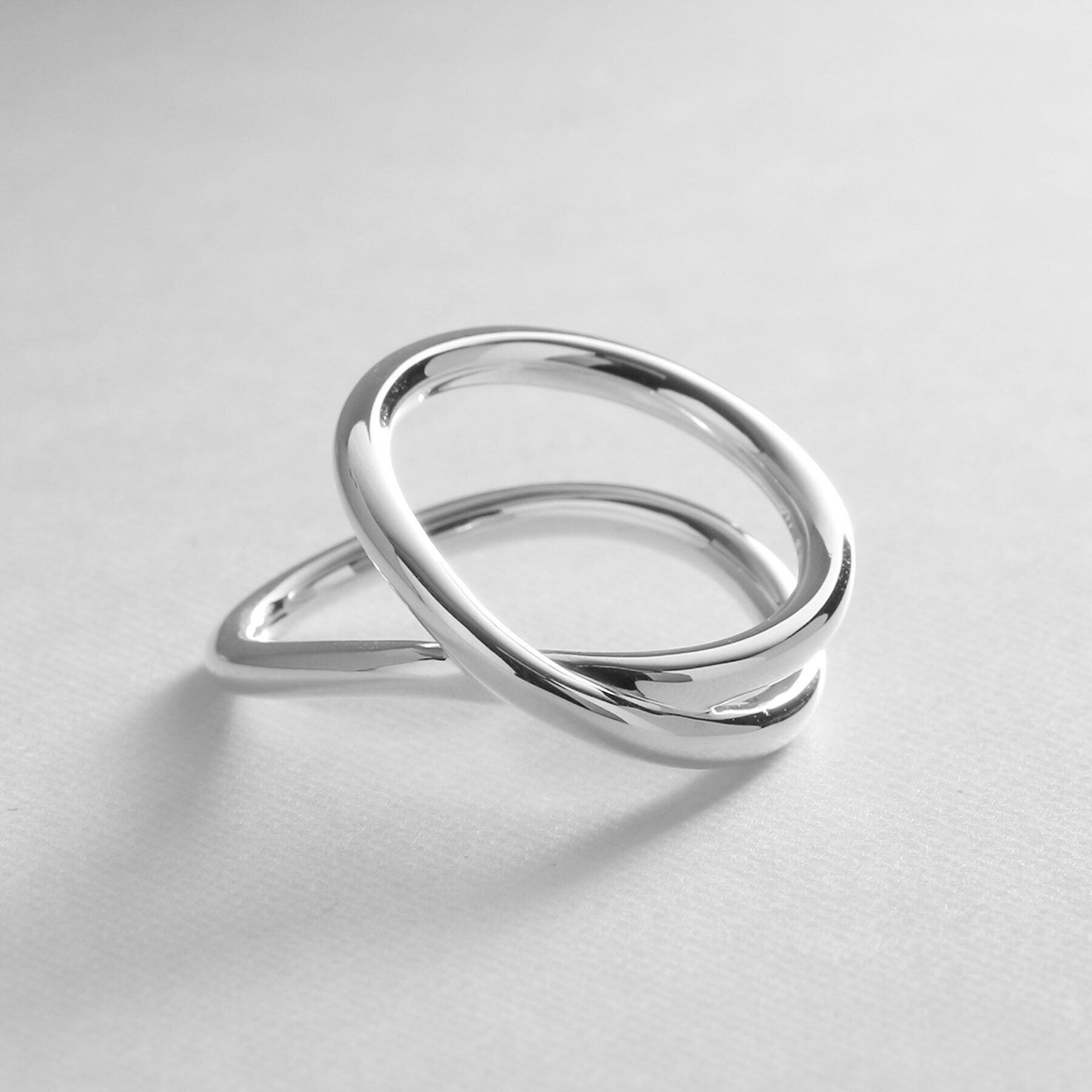 COCOSHNIK ONKITSCH「シルバー ラインリング フロート」|リング|